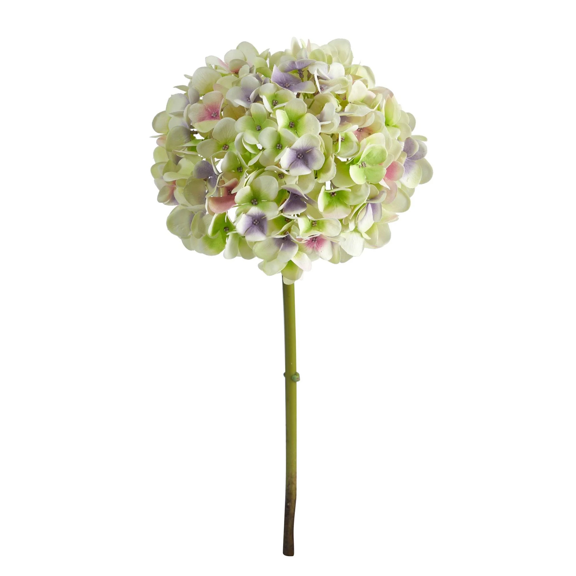19” Artificial Hydrangea Flower (Set of 3 Silk Flower Stems) - Image 7