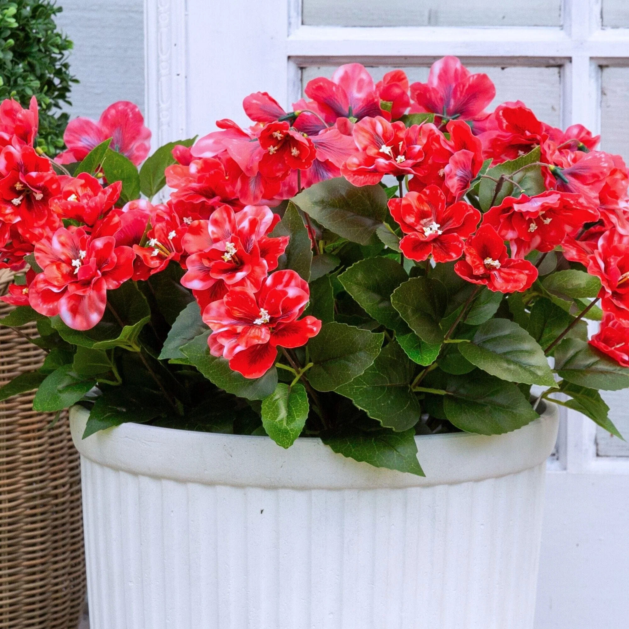 19" UV Resistant Artificial Azalea Bush (Indoor/Outdoor) - Set of 3 - Image 30