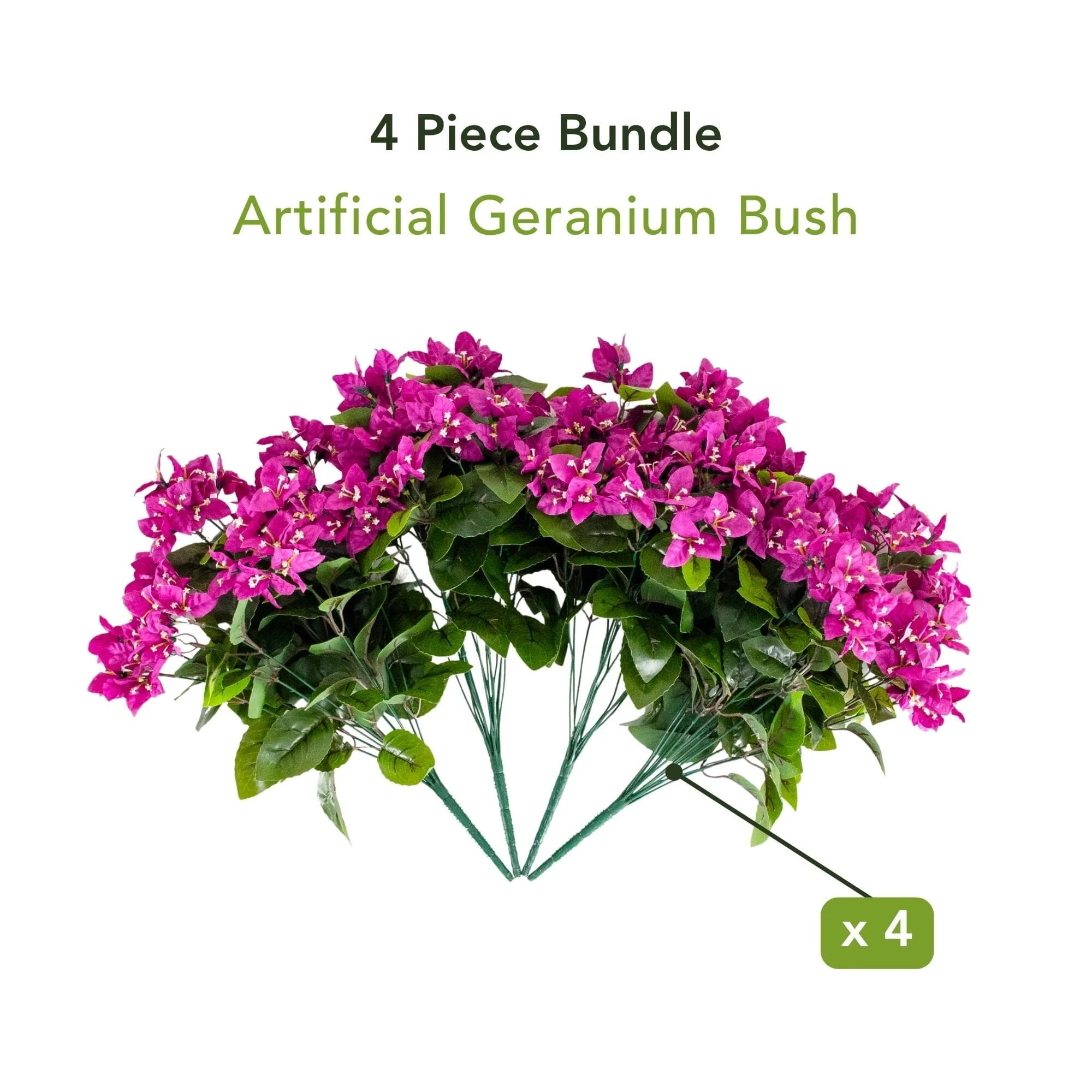 19" UV Resistant Artificial Bougainvillea Bush (Indoor/Outdoor) - Set of 4 - Image 37