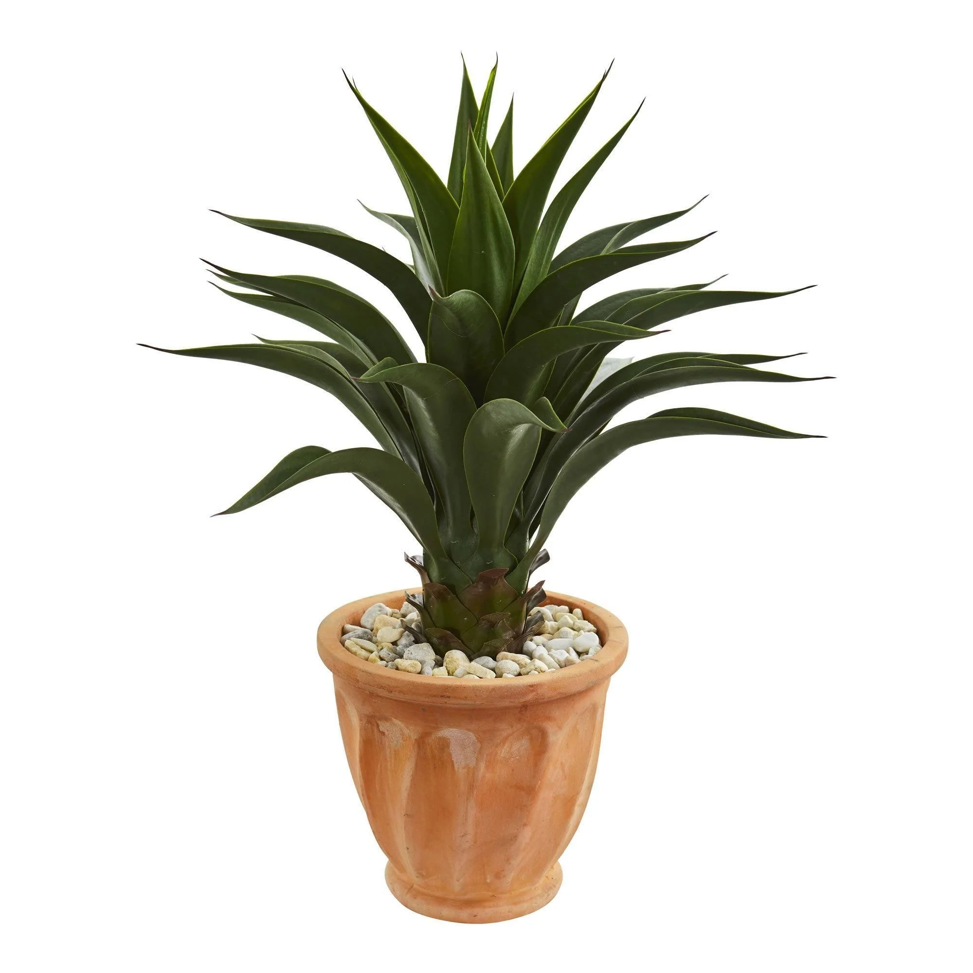 2.5' Agave Artificial Plant in Terra Cotta Planter