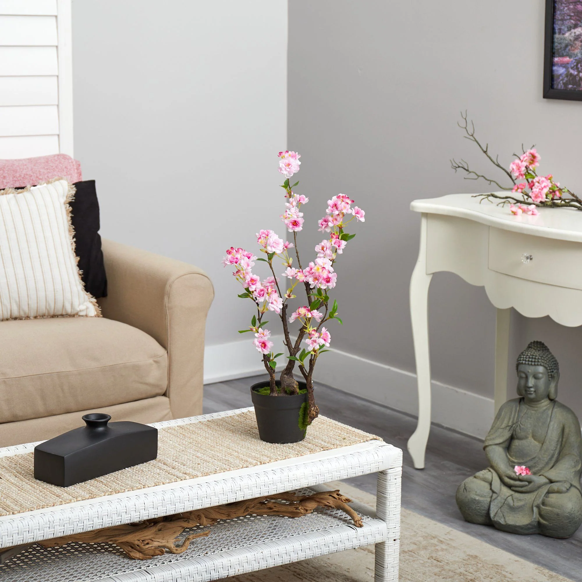 2.5’ Cherry Blossom Artificial Plant - Image 6