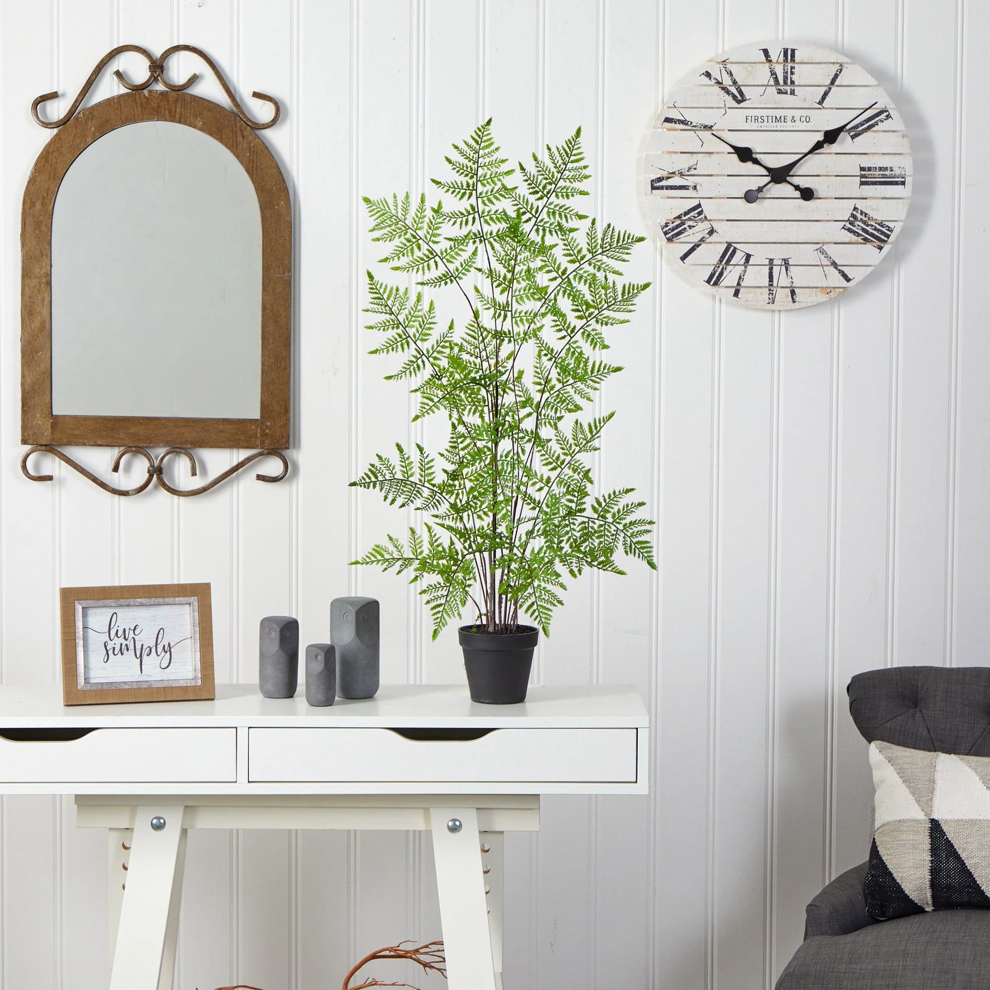 2.5’ Ruffle Fern Artificial Tree - Image 3