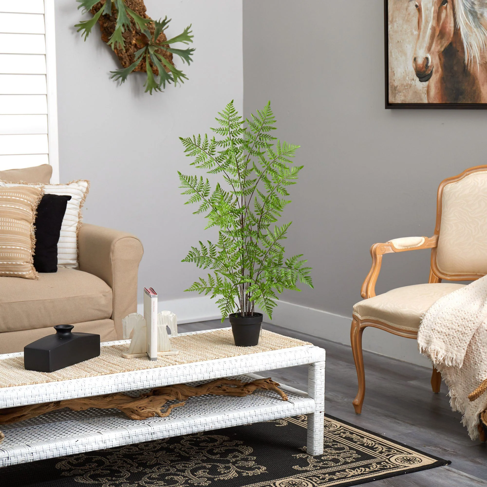 2.5’ Ruffle Fern Artificial Tree - Image 4
