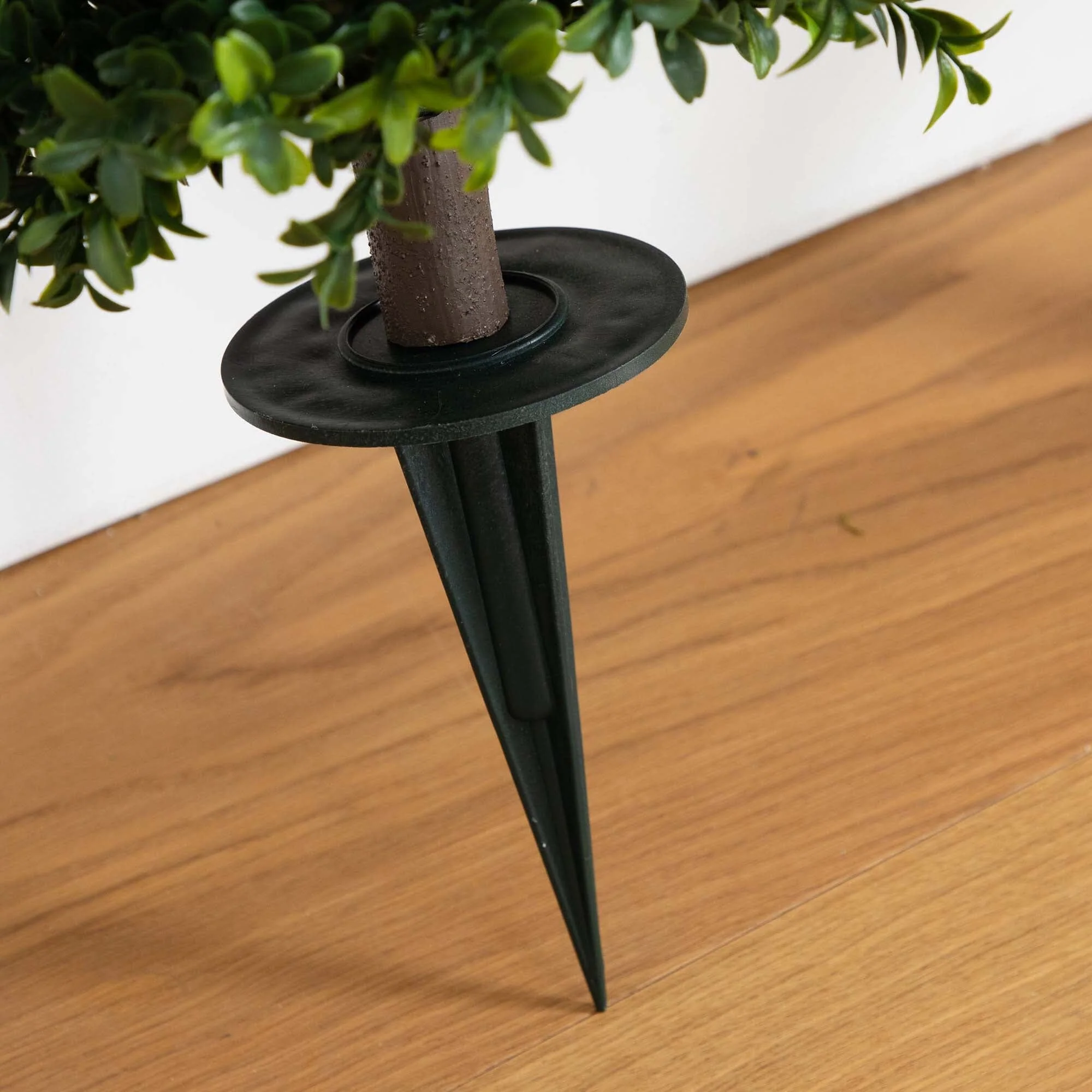 2.5' UV Resistant Artificial Boxwood Plant with Integrated Ground Stake (Indoor/Outdoor) - Set of 2 - Image 5