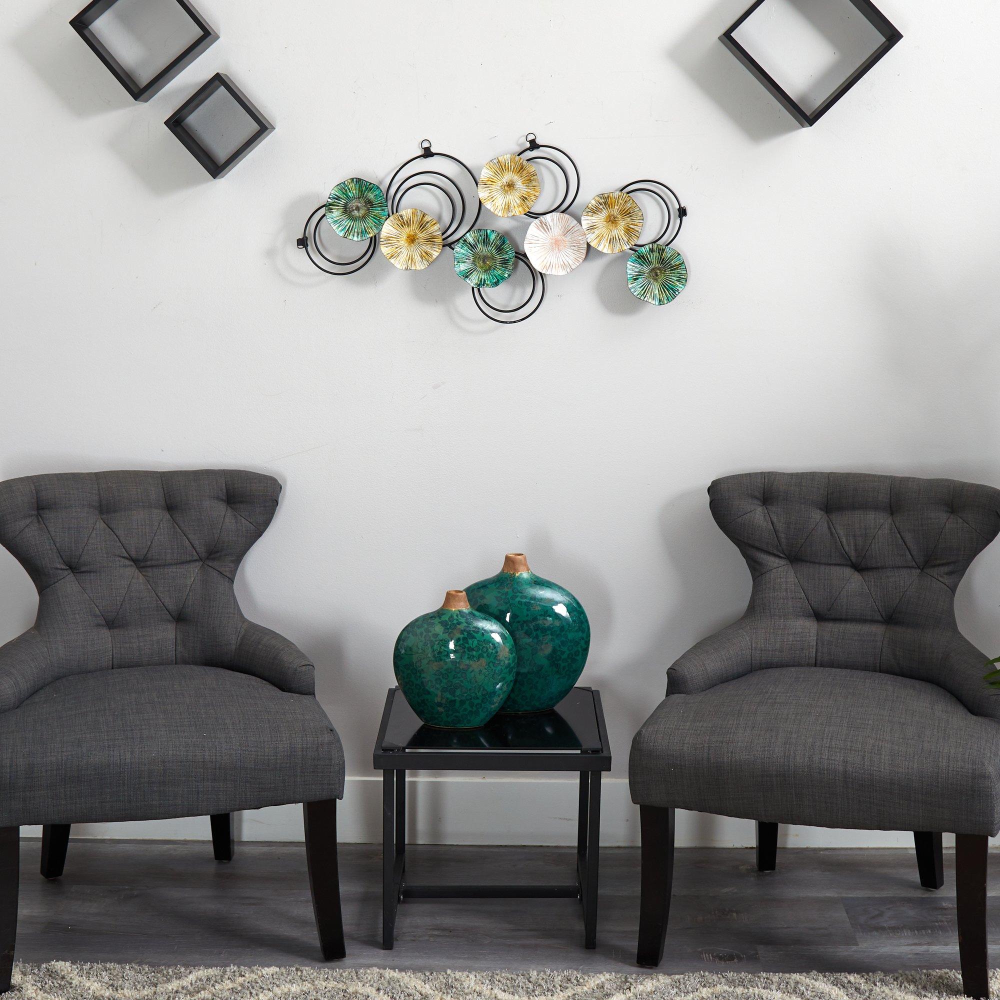 2.5’ x 1.5’ Scallop Design Metal Wall Art Decor - Image 4