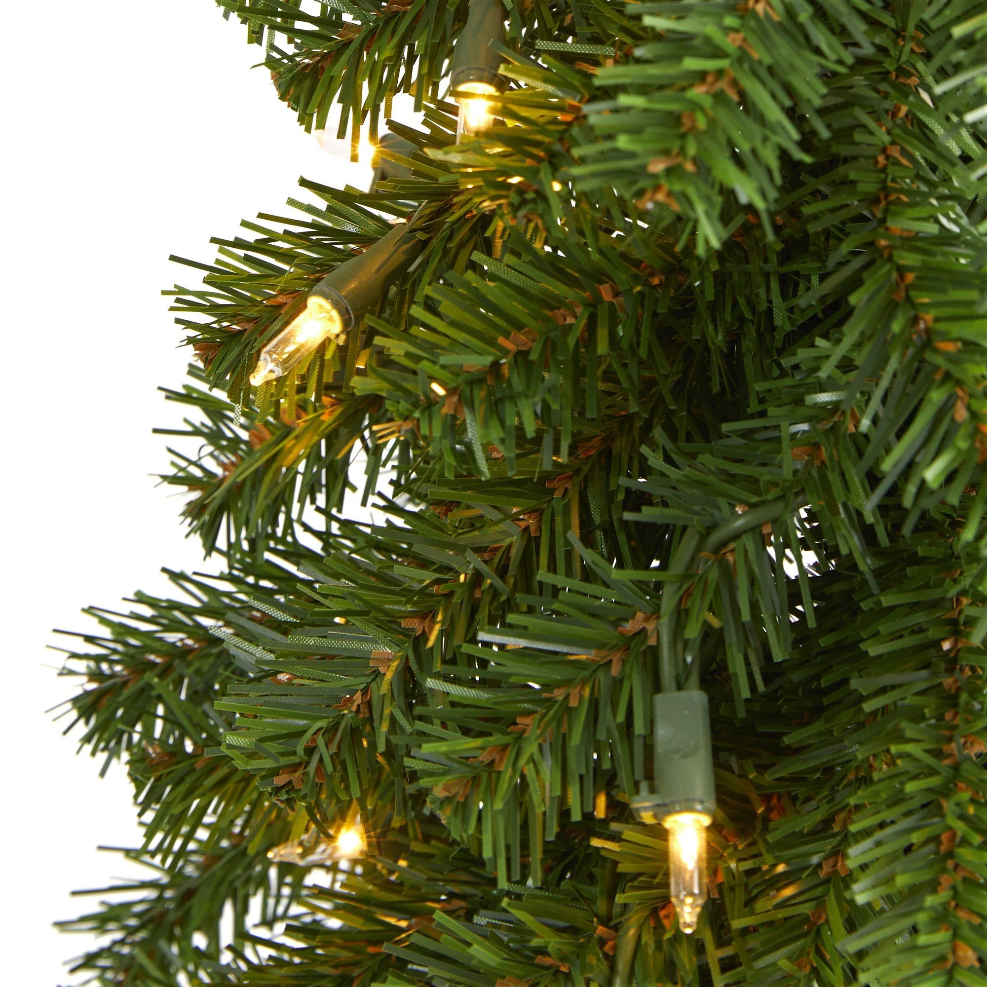2’ Alpine Artificial Christmas Tree with 35 Lights, 92 Bendable Branches and a Burlap Planter - Image 3
