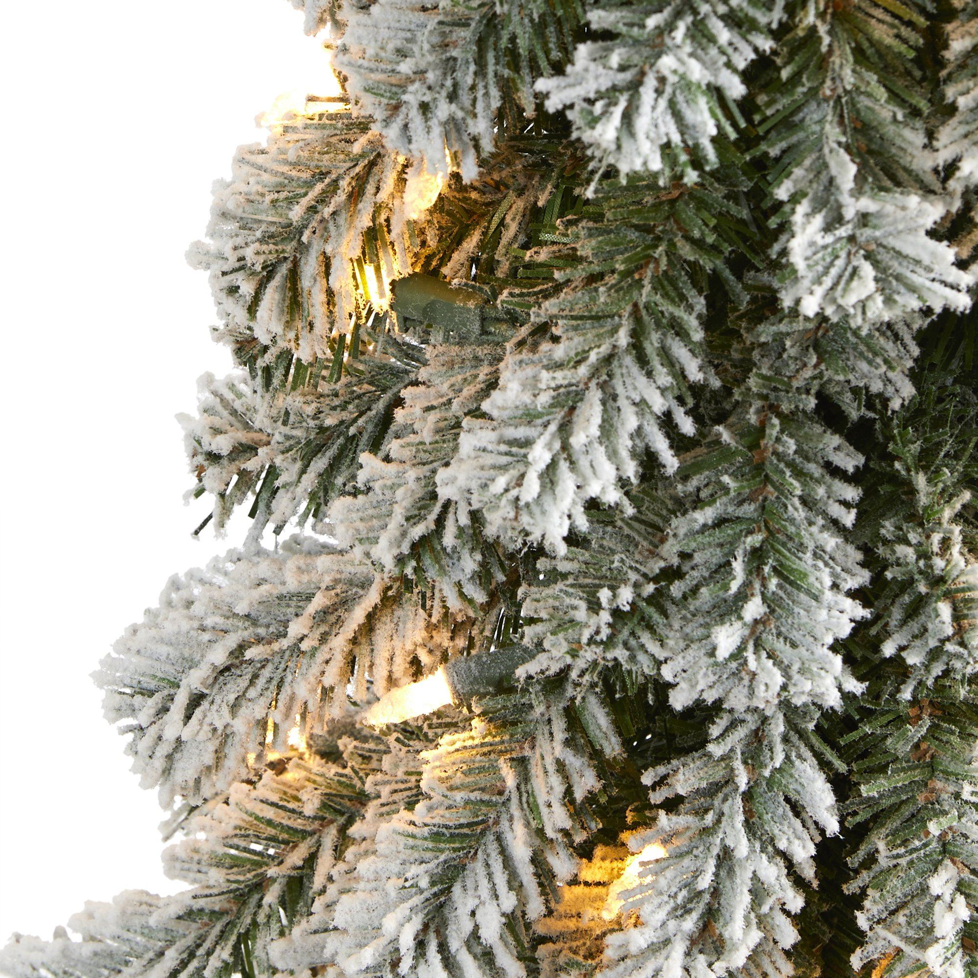 2’ Flocked Alpine Artificial Christmas Tree - Image 3