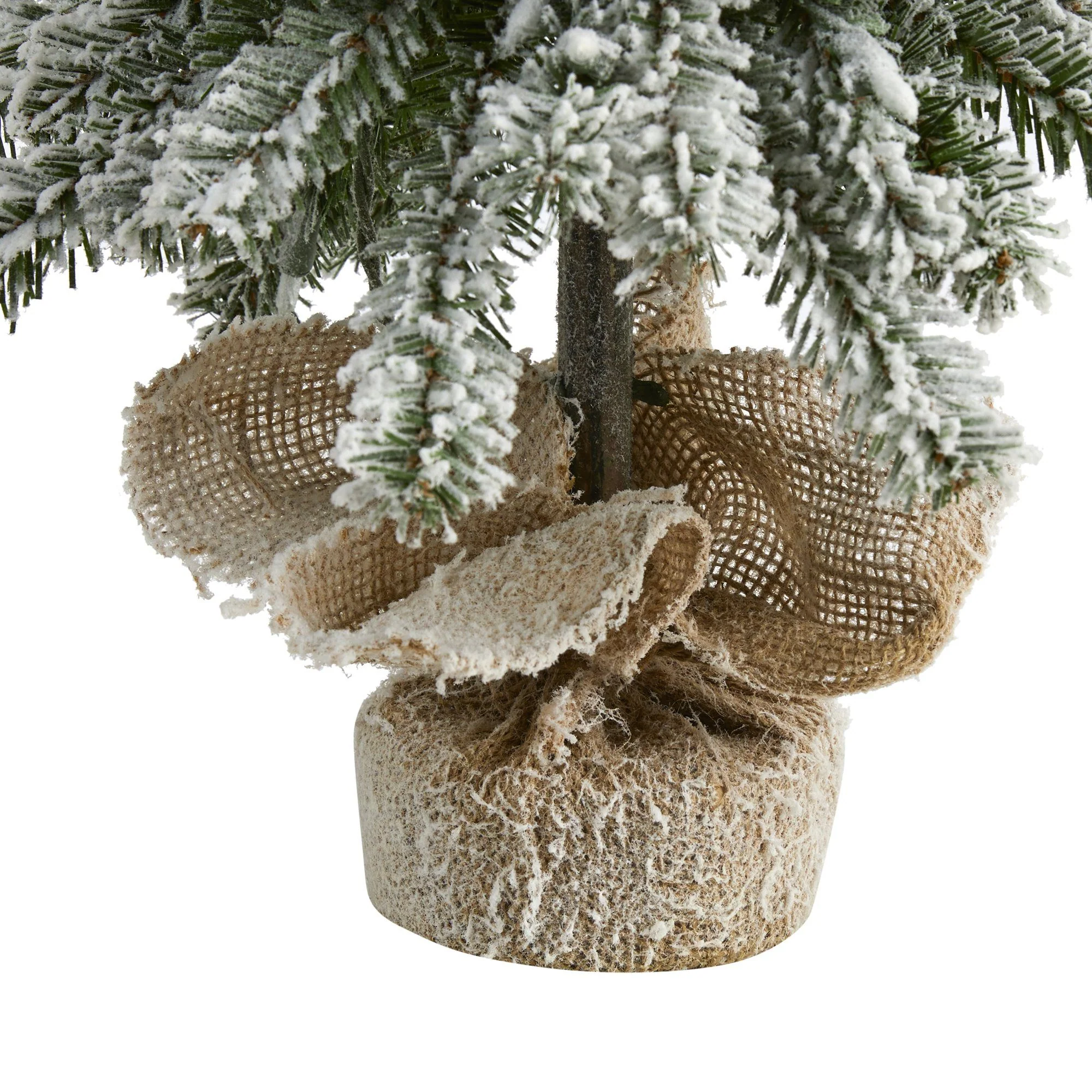 2’ Flocked Alpine Artificial Christmas Tree - Image 4