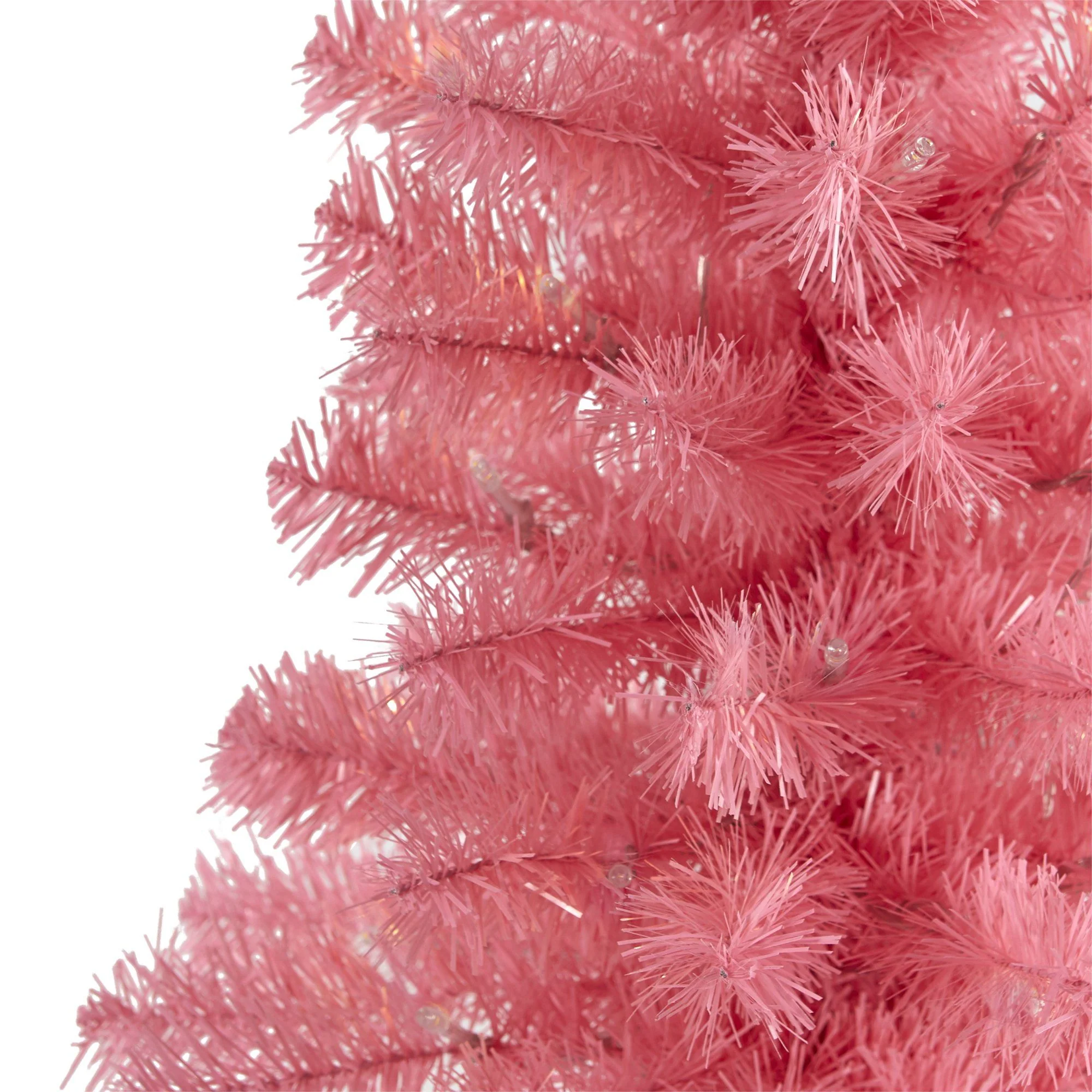 2’ Pink Artificial Christmas Tree with 35 LED Lights and 72 Bendable Branches - Image 4