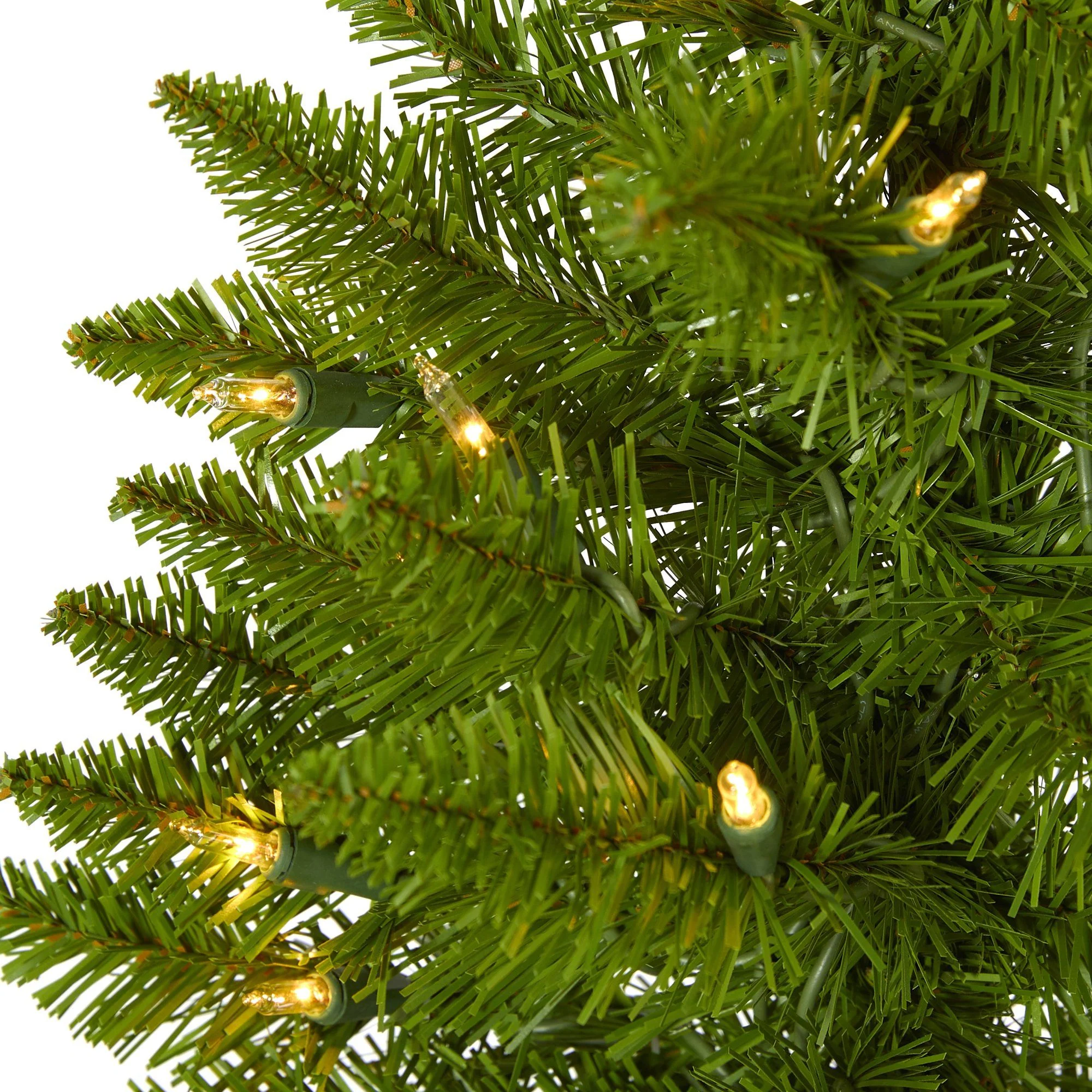 2’ Providence Pine Artificial Christmas Tree in Decorative Planter with 35 Warm White Lights and 51 Bendable Branches - Image 3