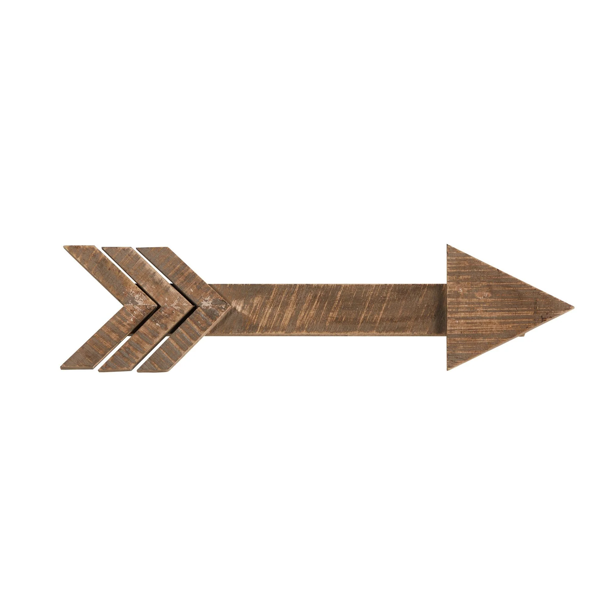 2' Rustic Wood Arrows Wall Art Décor (Set of 2) - Image 4