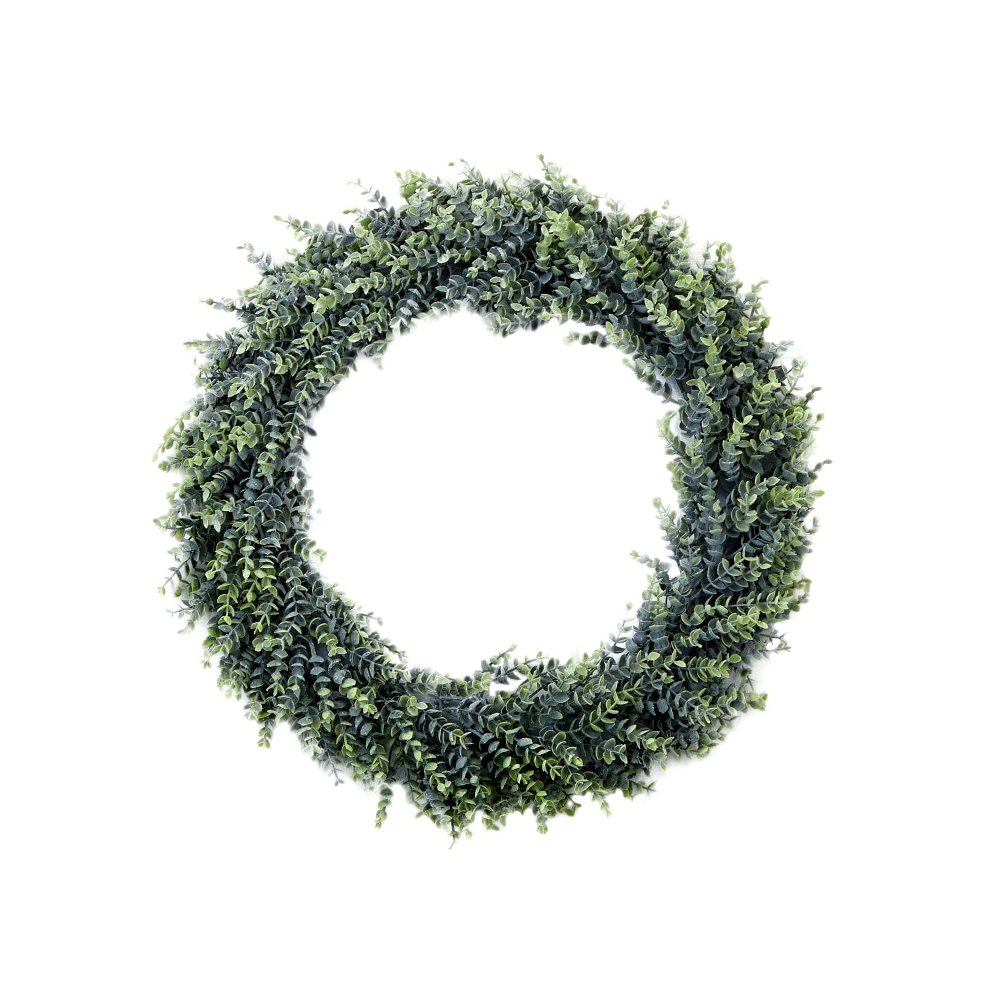 20” Artificial Eucalyptus Boxwood Wreath - Image 4