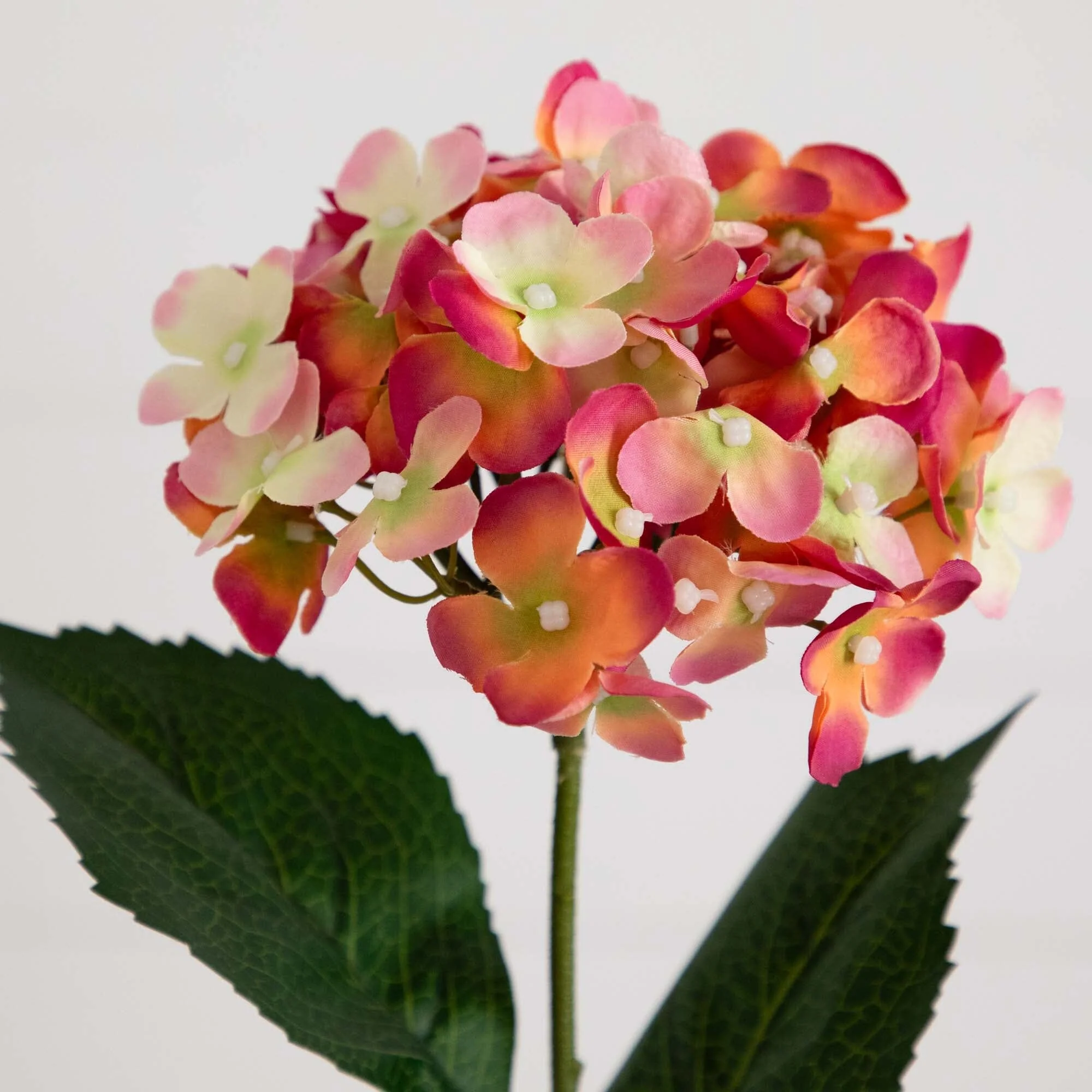 20" Artificial Hydrangea Flower Stems- Set of 3 - Image 10