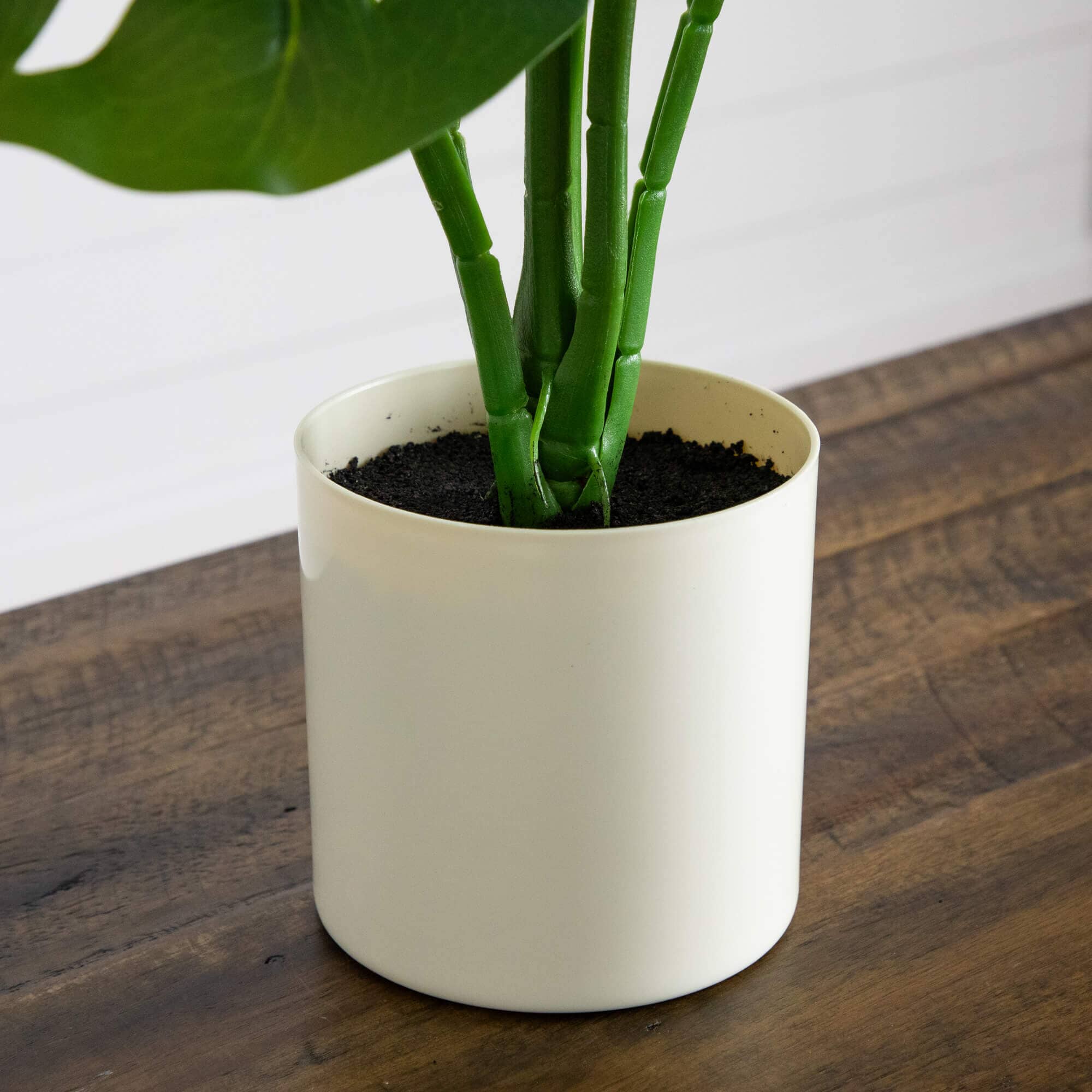20" Artificial Swiss Monstera Plant - Image 4