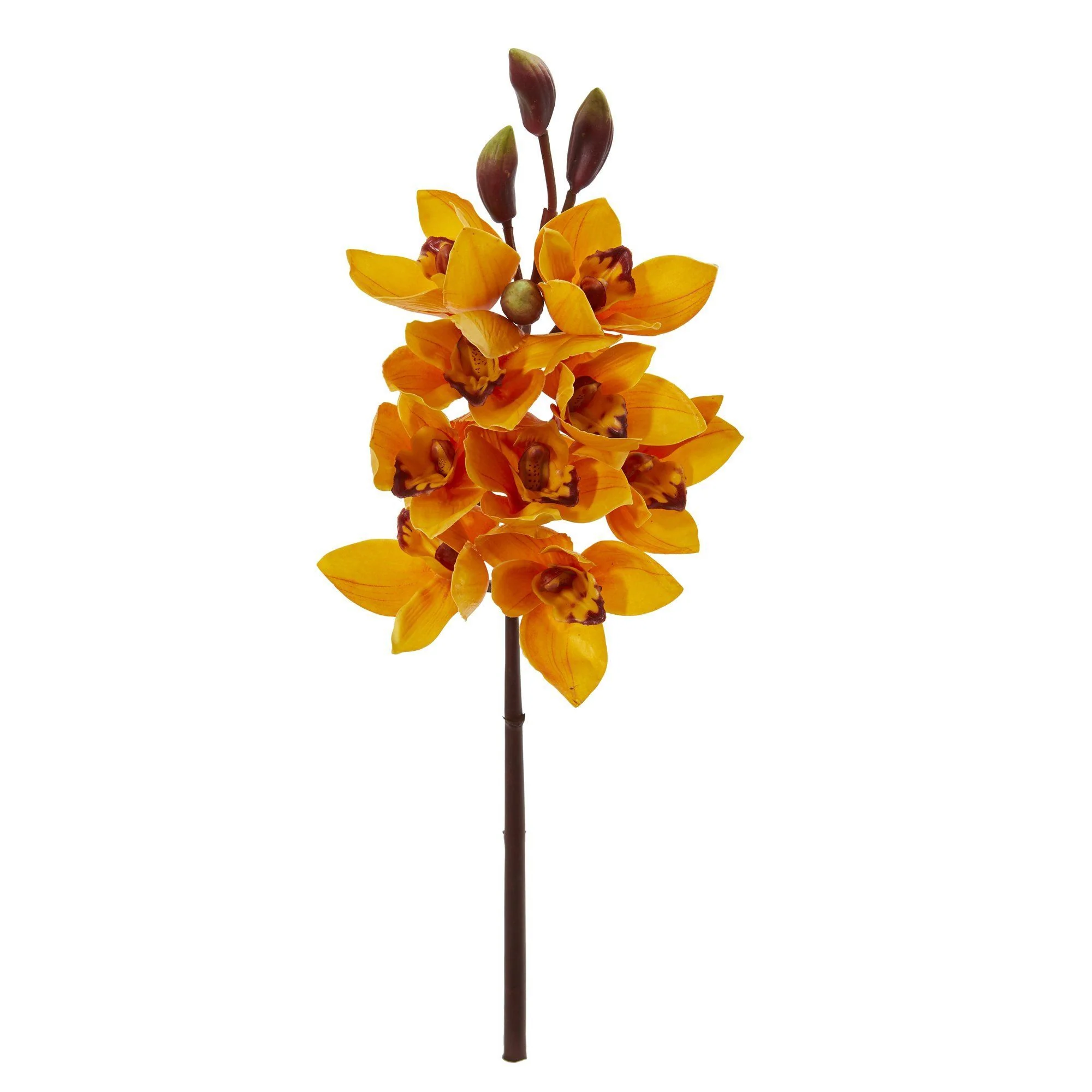20” Cymbidium Orchid Artificial Flower (Set of 4) - Image 13