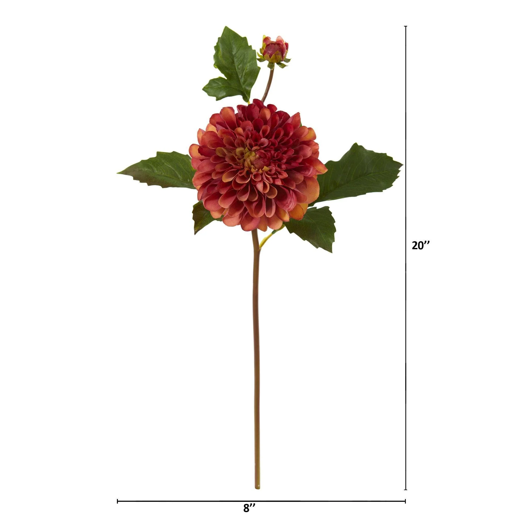 20” Dahlia Artificial Flower (Set of 6) - Image 3