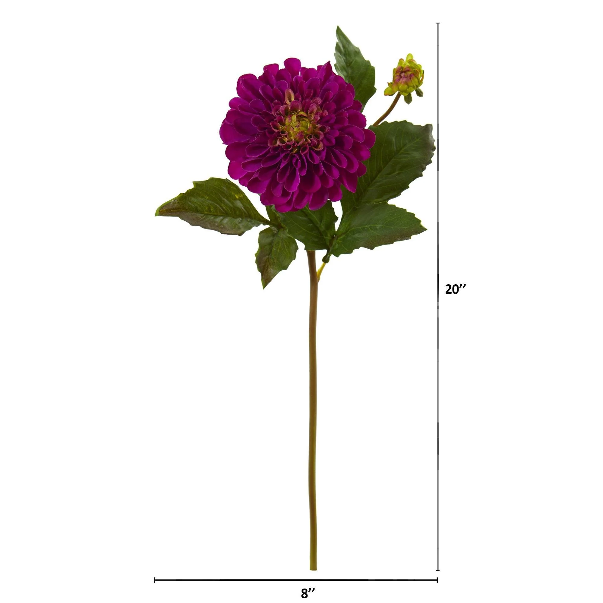 20” Dahlia Artificial Flower (Set of 6) - Image 4