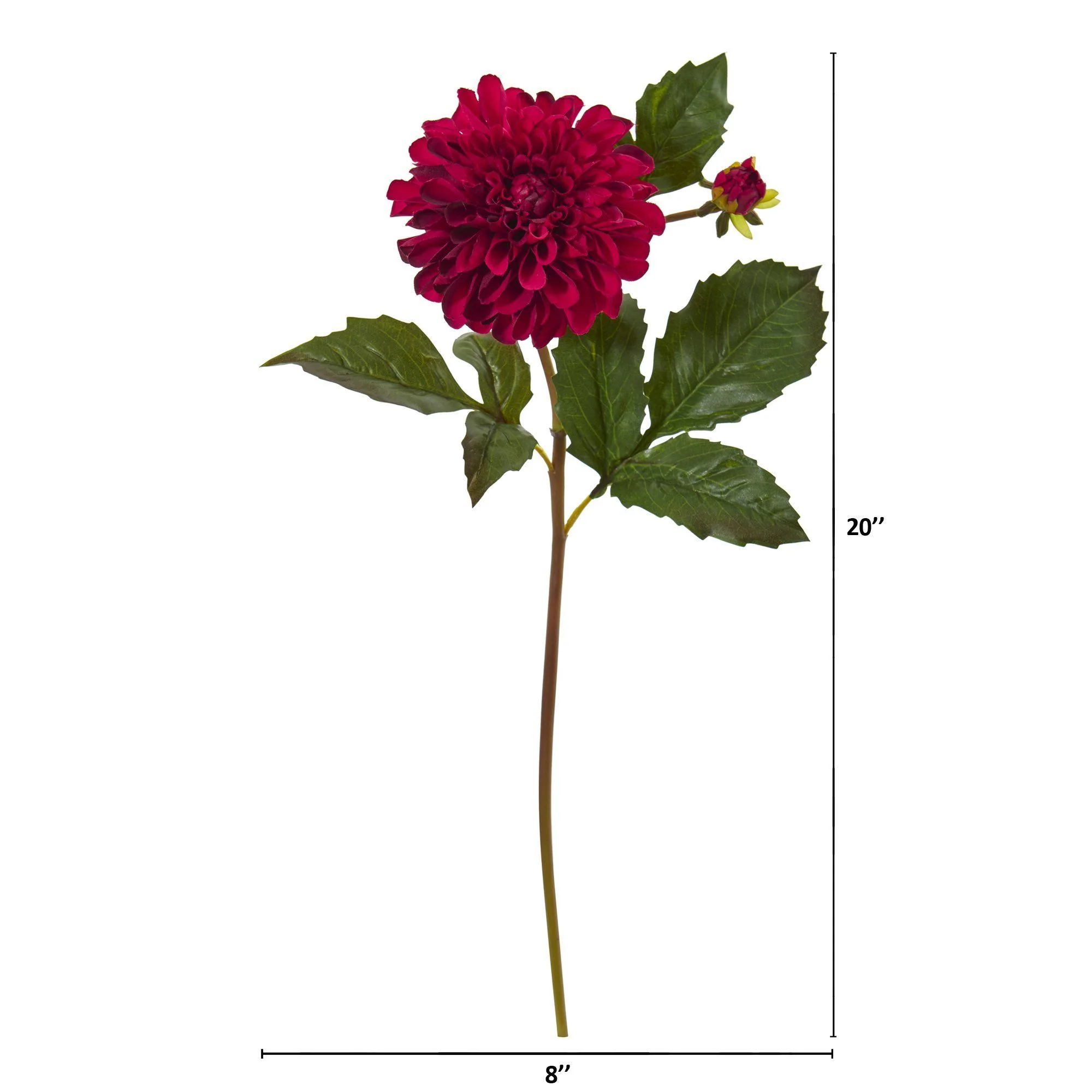 20” Dahlia Artificial Flower (Set of 6) - Image 5