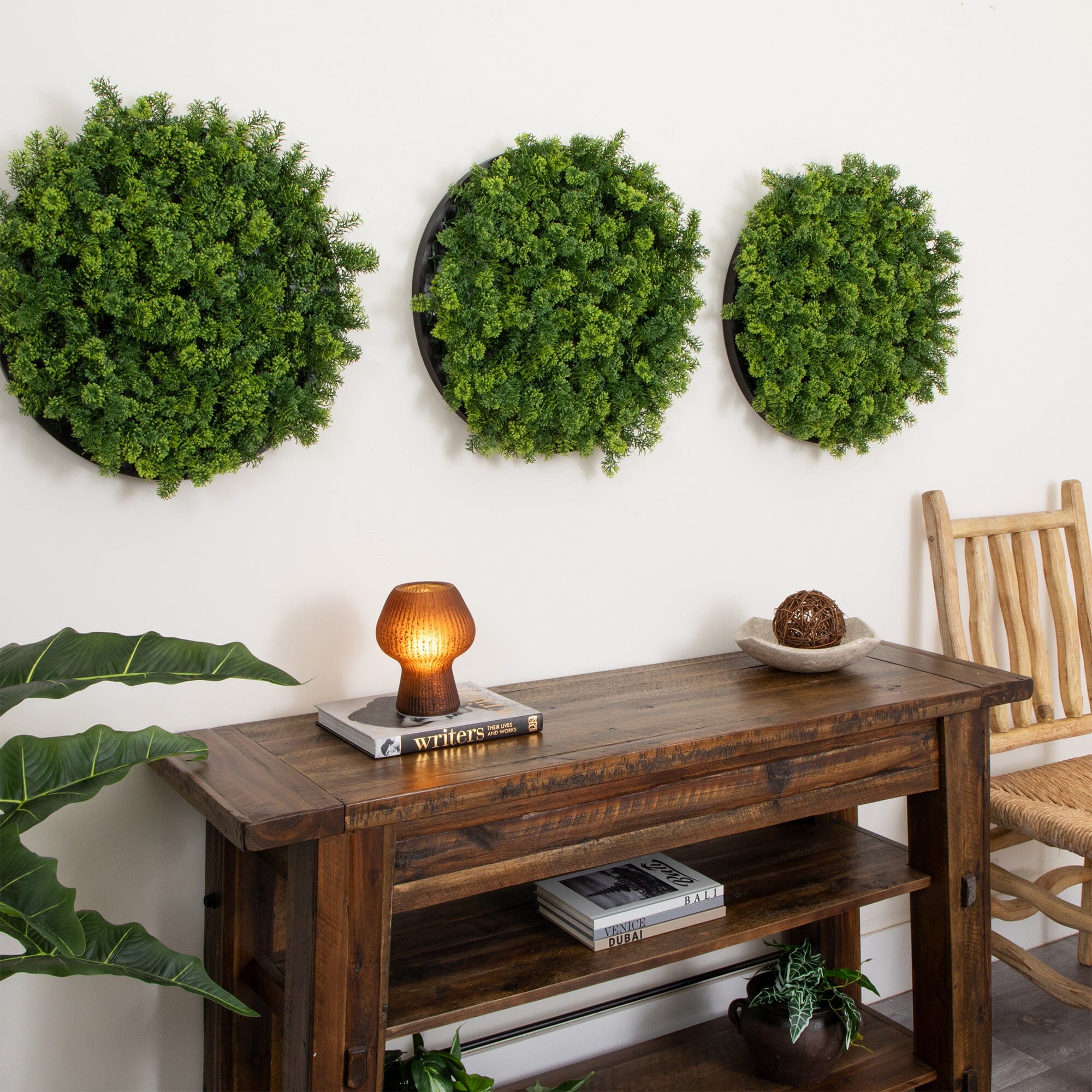 20” UV Resistant Irish Green Meadow Artificial Living Wall Art Panel in Black Aluminum Frame - Image 6