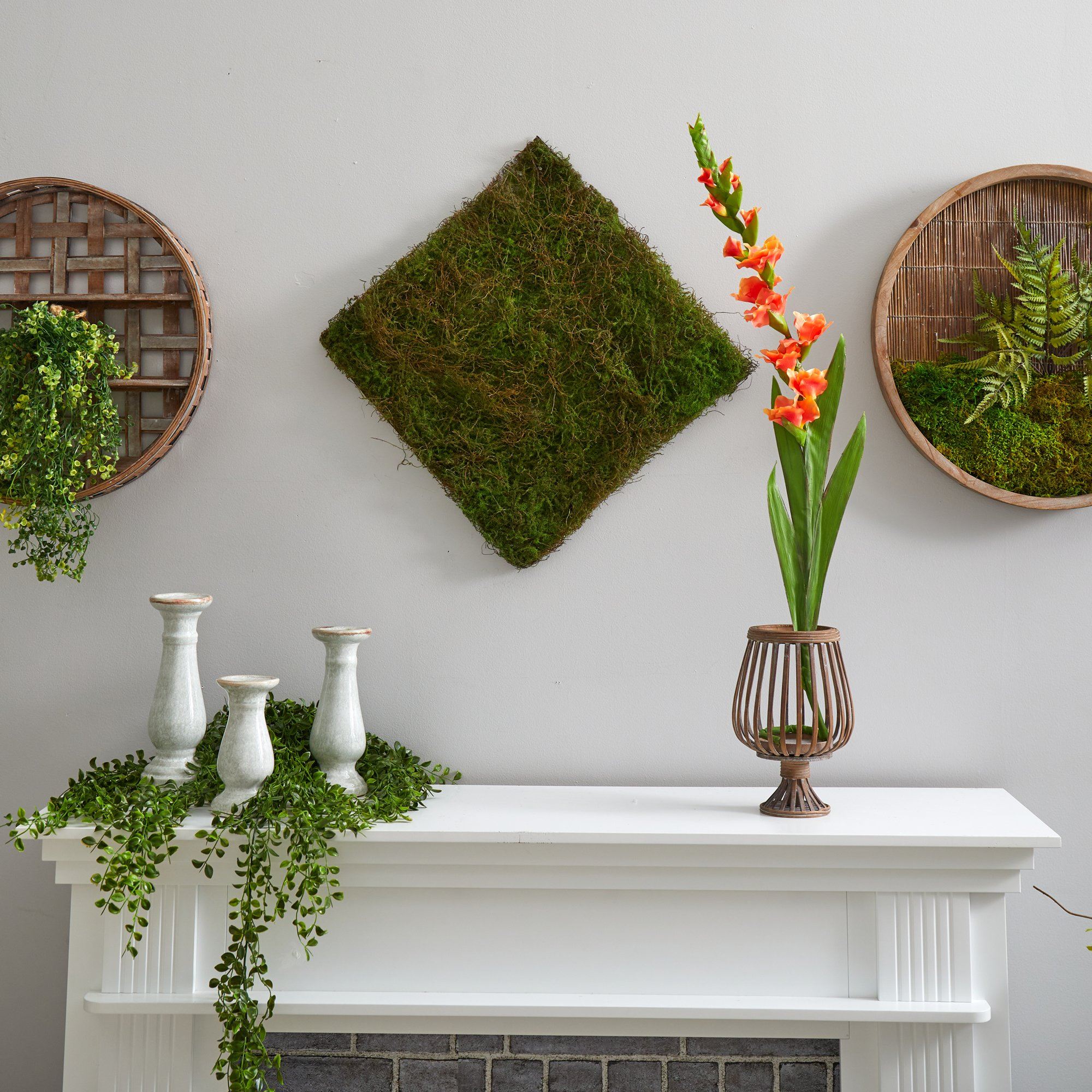 20” X 20” Artificial Moss Mat - Image 3