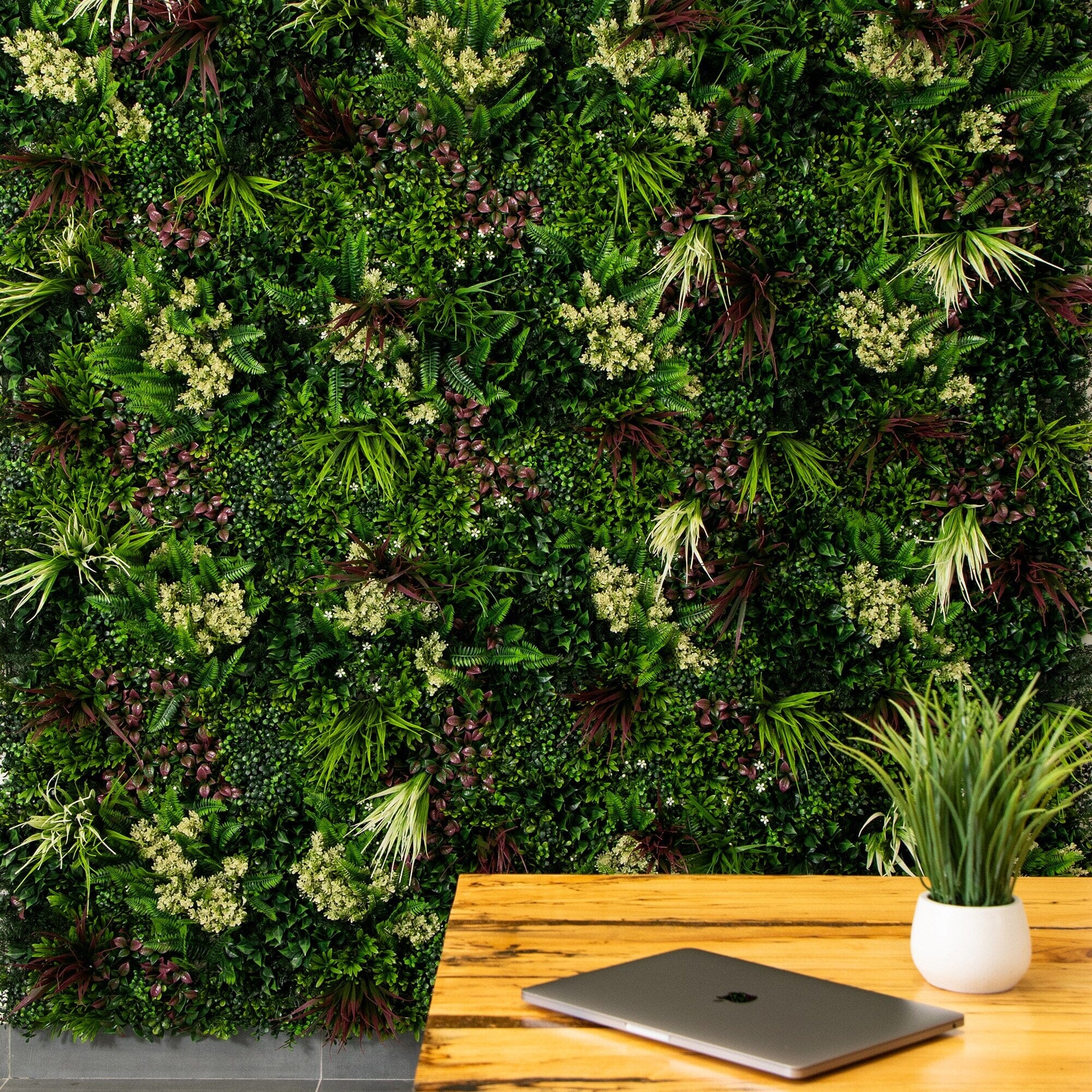 20” x 20” UV Resistant Corfu Island Artificial Living Wall Panels (Indoor/Outdoor) - Set of 3 - Image 5