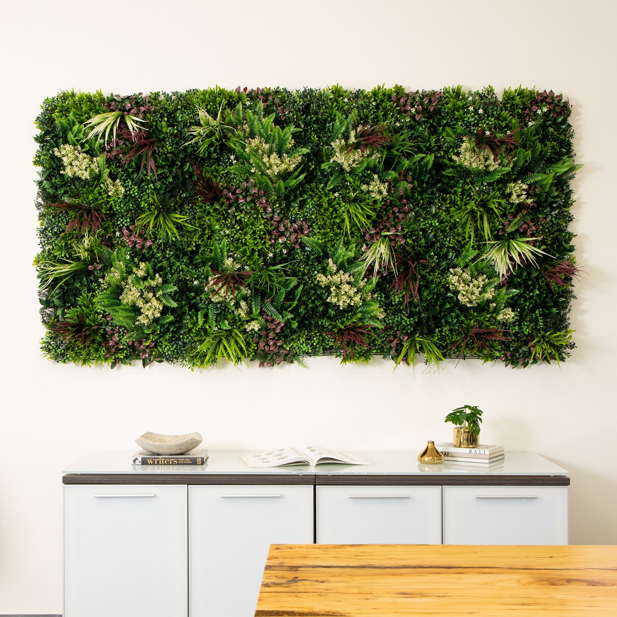 20” x 20” UV Resistant Corfu Island Artificial Living Wall Panels (Indoor/Outdoor) - Set of 3 - Image 6