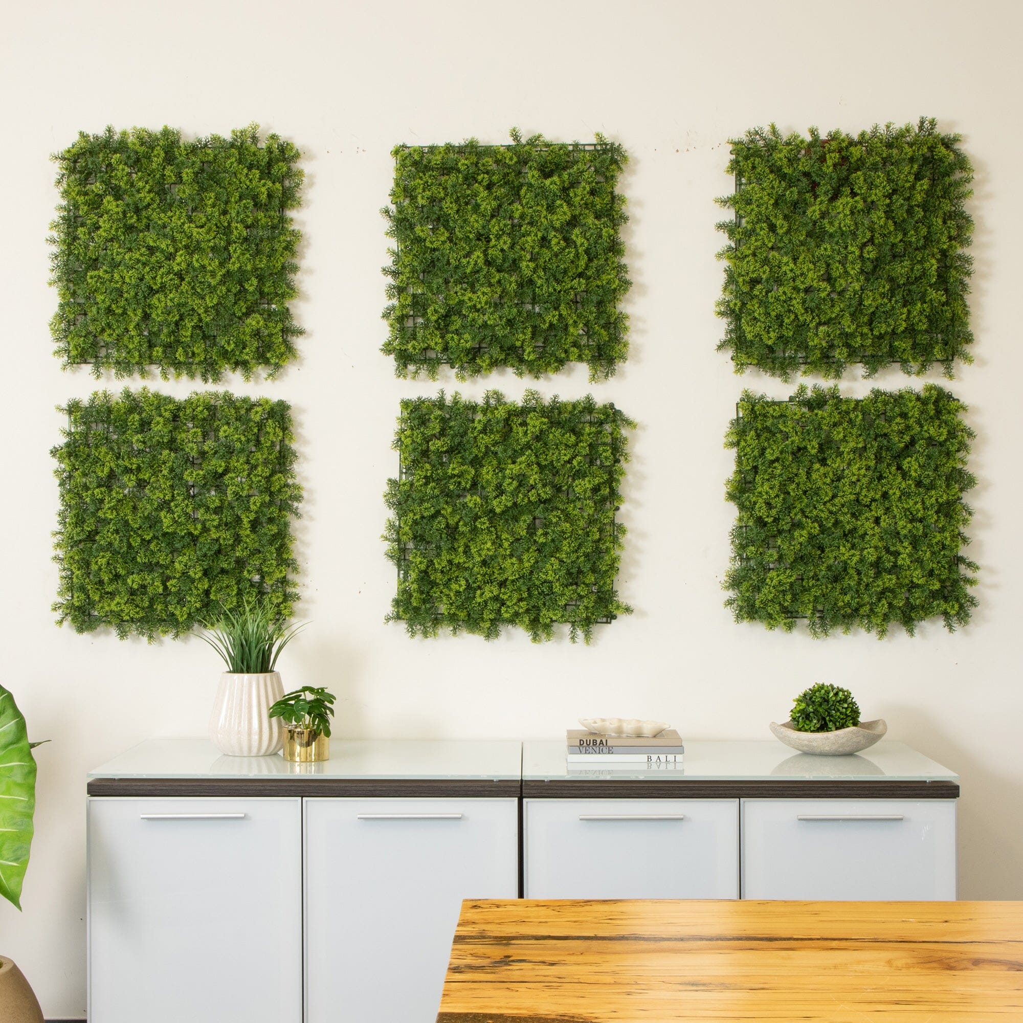 20” x 20” UV Resistant Irish Green Meadow Artificial Living Wall Panels (Indoor/Outdoor) - Set of 6 - Image 3