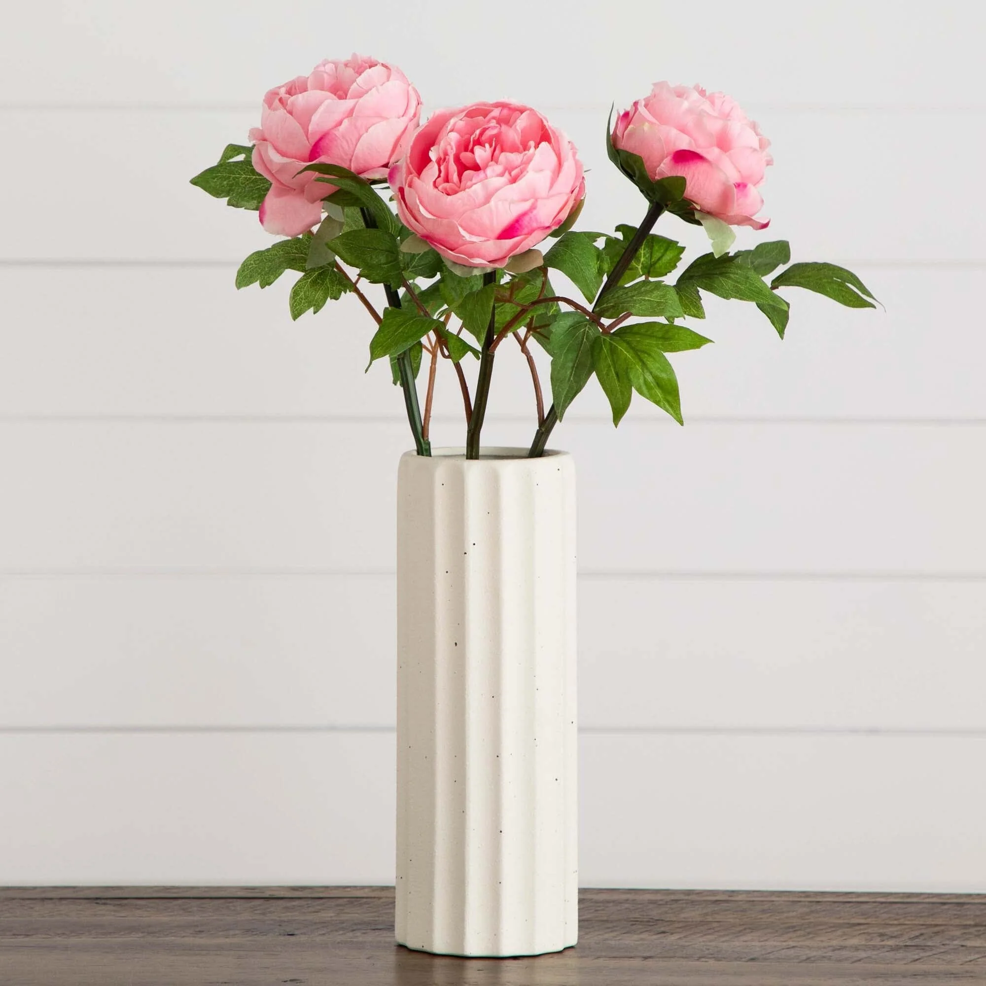 20"Artificial Peony Flower Stems - Set of 3 - Image 3
