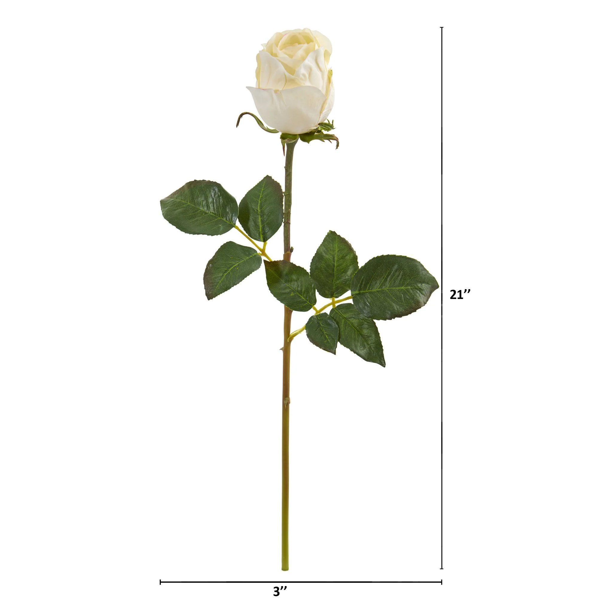 21” Rose Bud Artificial Flower (Set of 6) - Image 10