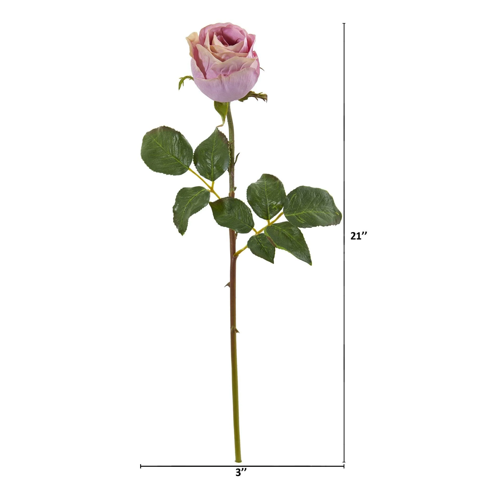 21” Rose Bud Artificial Flower (Set of 6) - Image 6