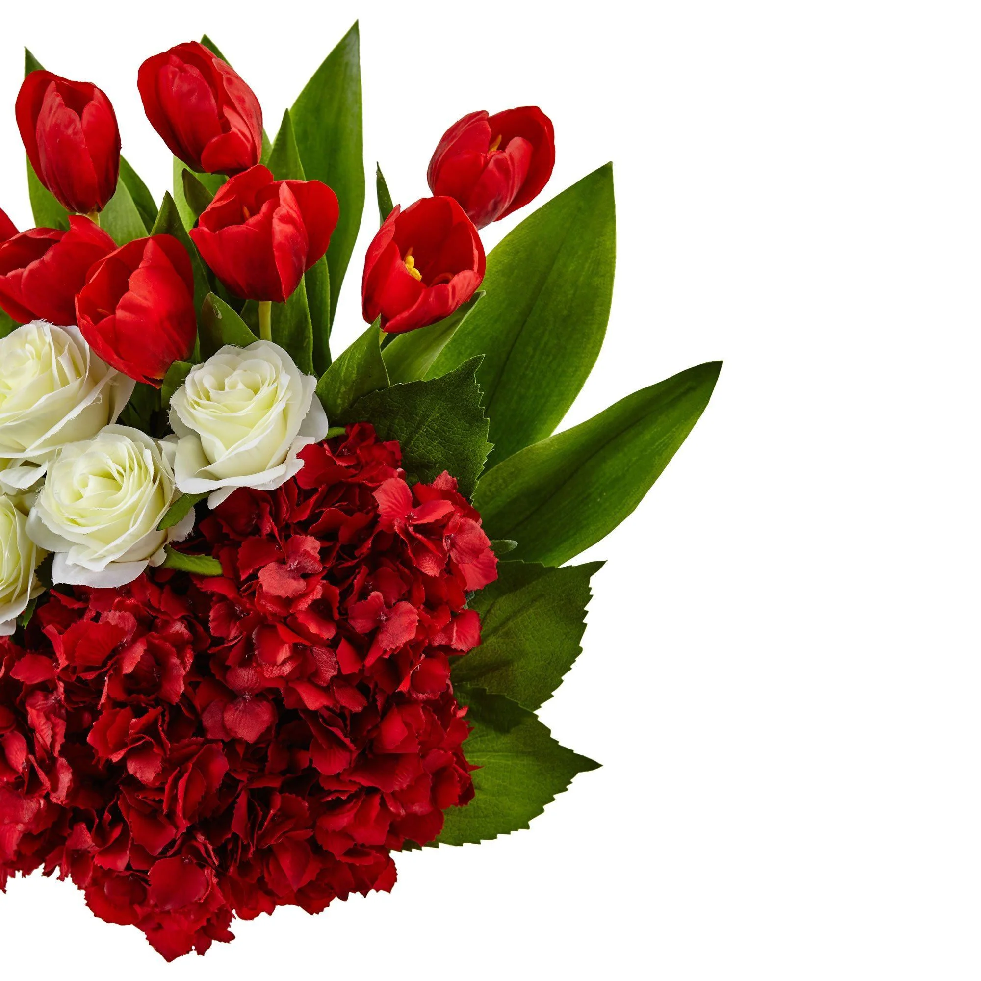 Tulip Rose & Hydrangea Arrangement - Image 6