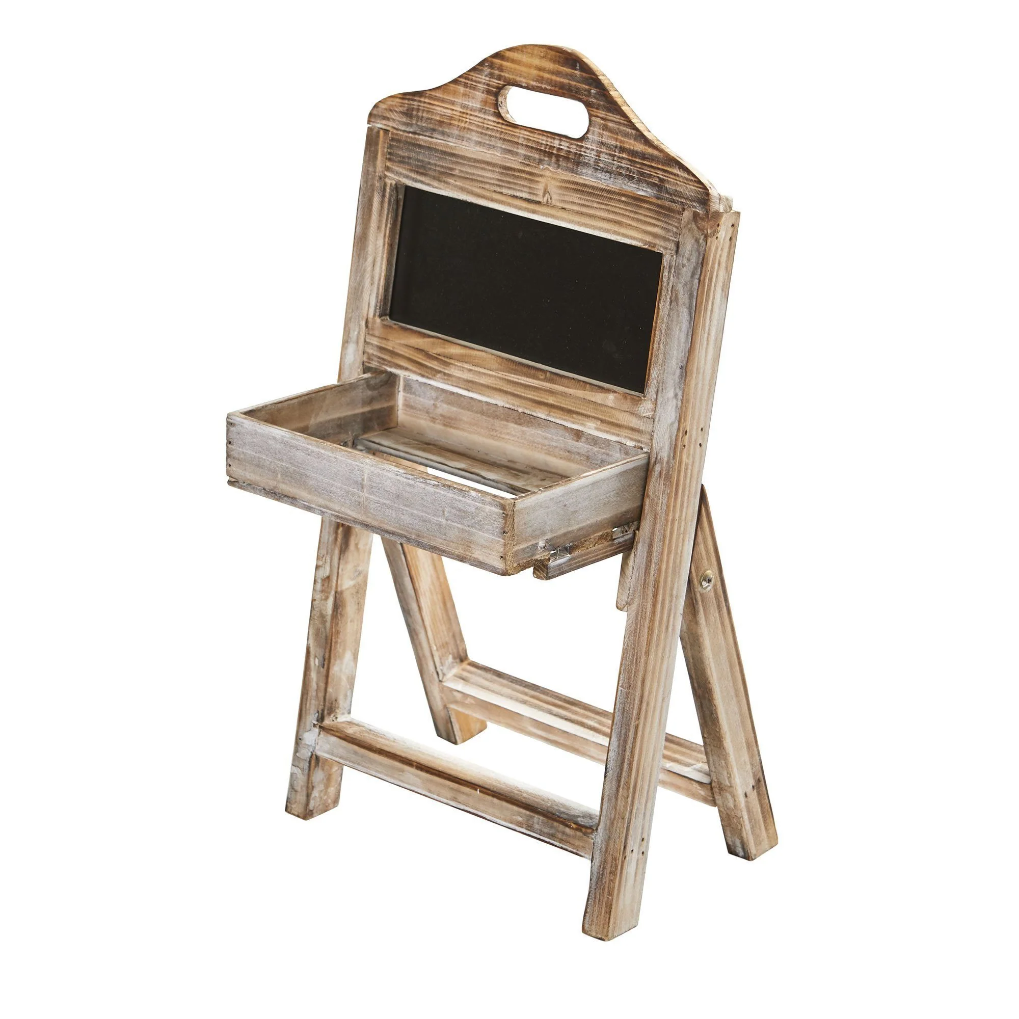 21’’ Whitewash Wood Chalkboard Rack - Image 3