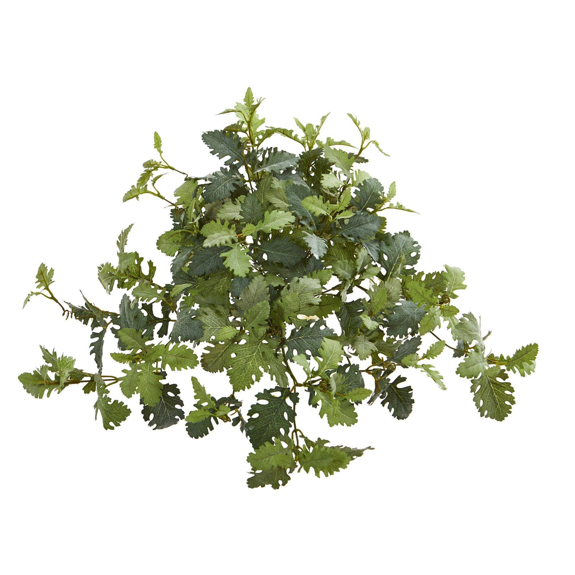22” Dusty Miller Hanging Artificial Plant (Set of 3) - Image 2