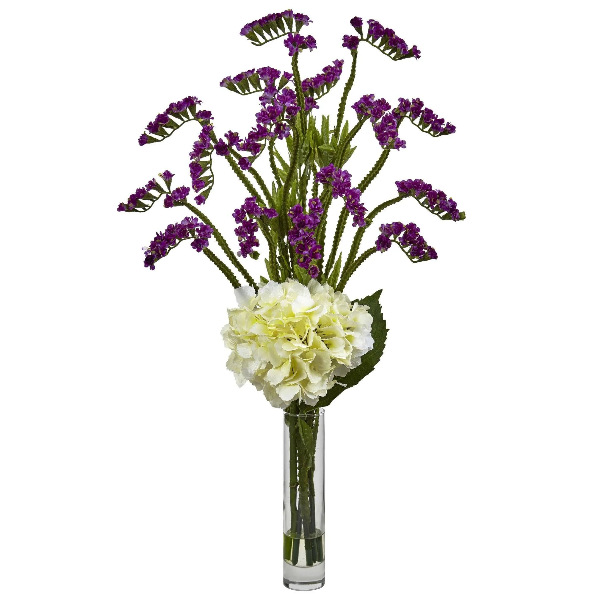 Hydrangea and Statice Bud Arrangement - Image 3