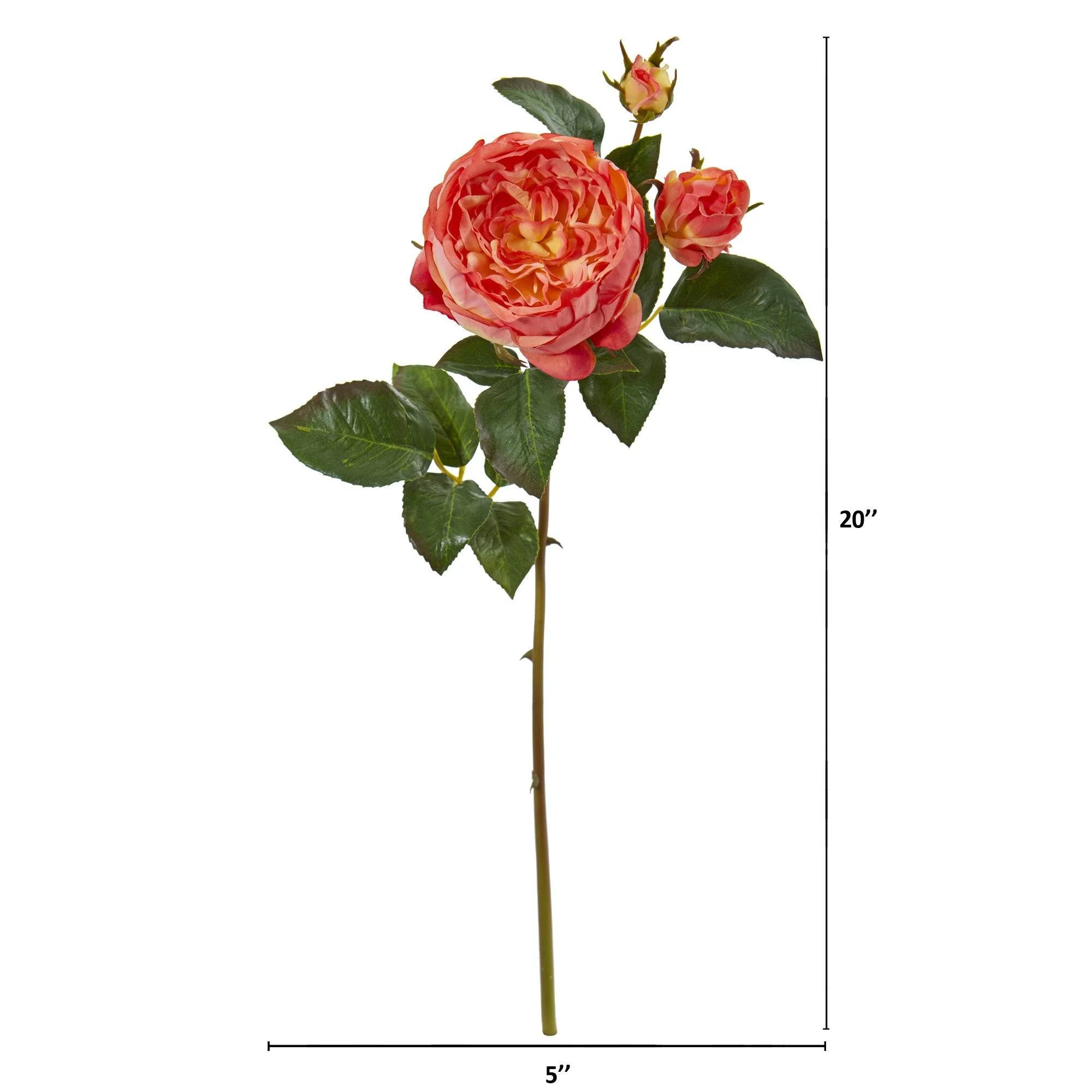 22” Rose Artificial Flower (Set of 6) - Image 5