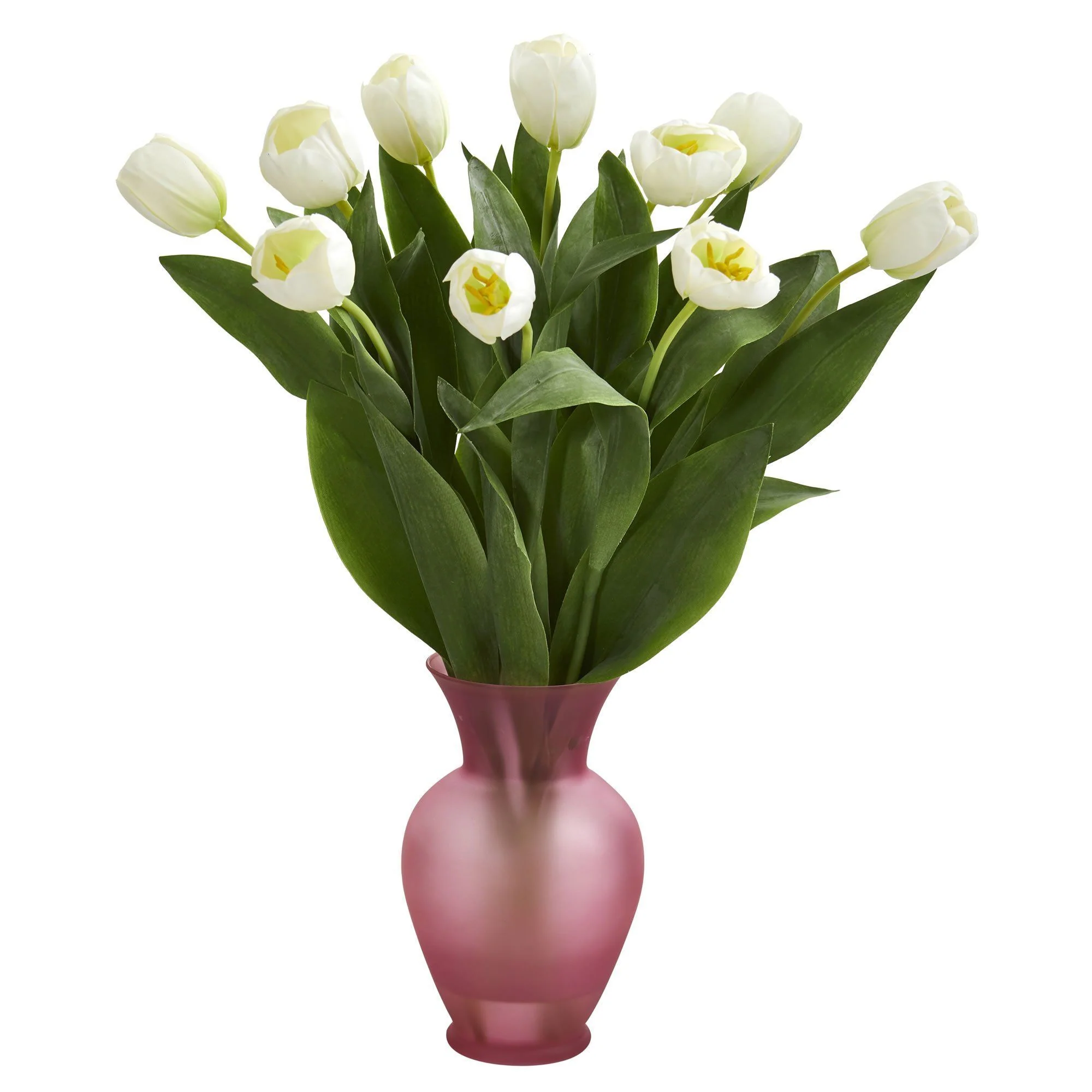 Tulips Artificial Arrangement in Vase - Image 2