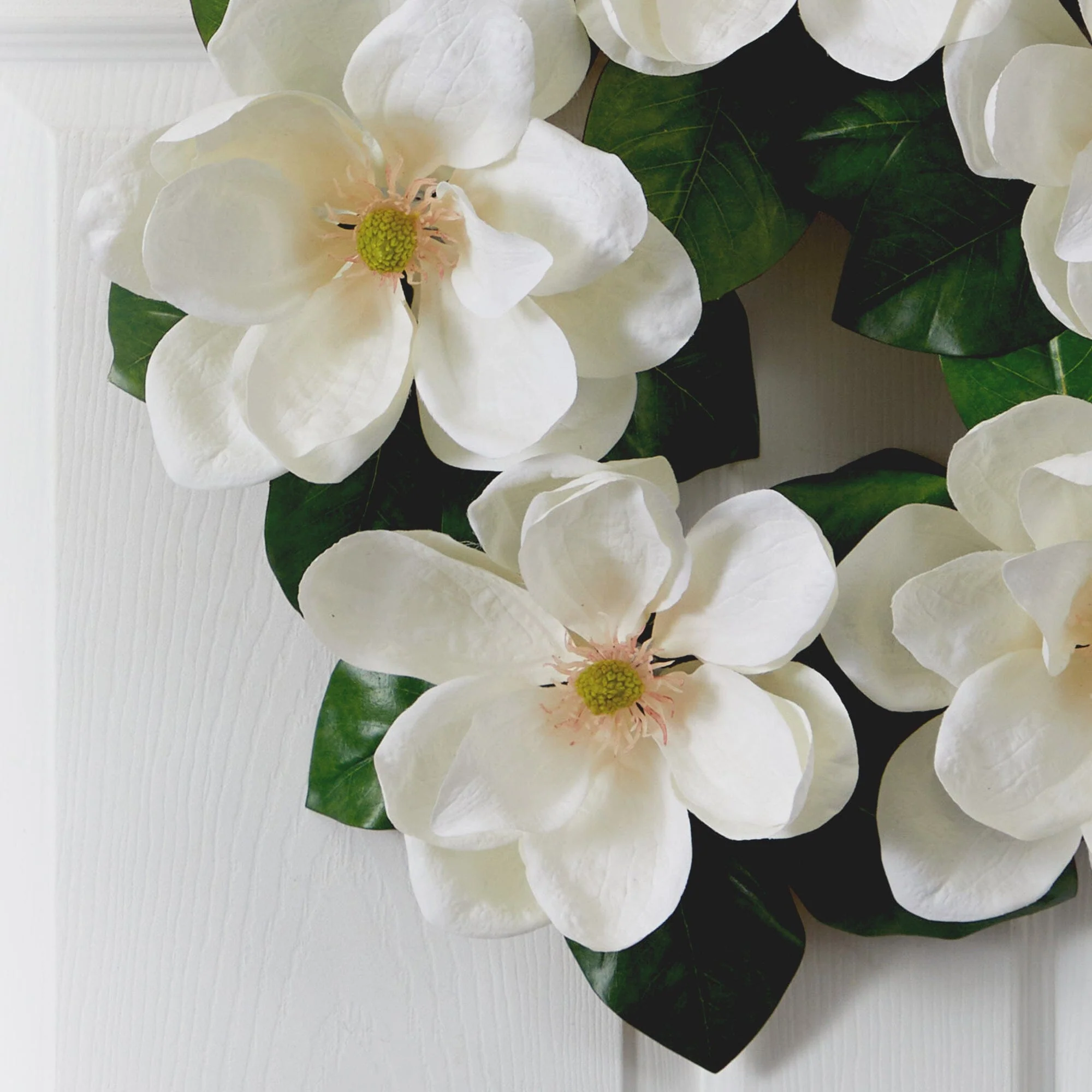 23” Magnolia Artificial Wreath - Image 2