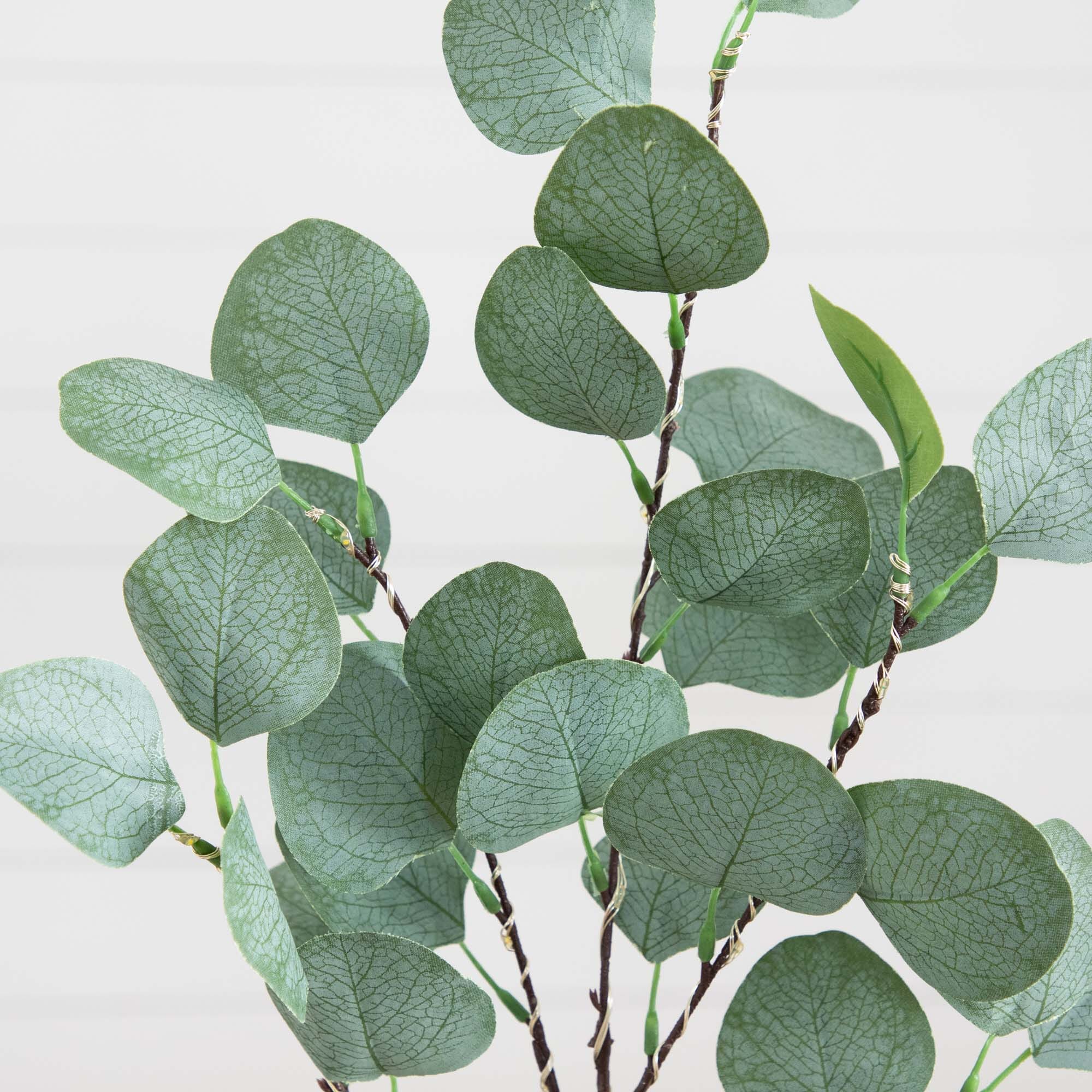 23” Pre-Lit 36 LED Artificial Eucalyptus Branch Stems - Set of 3 - Image 4