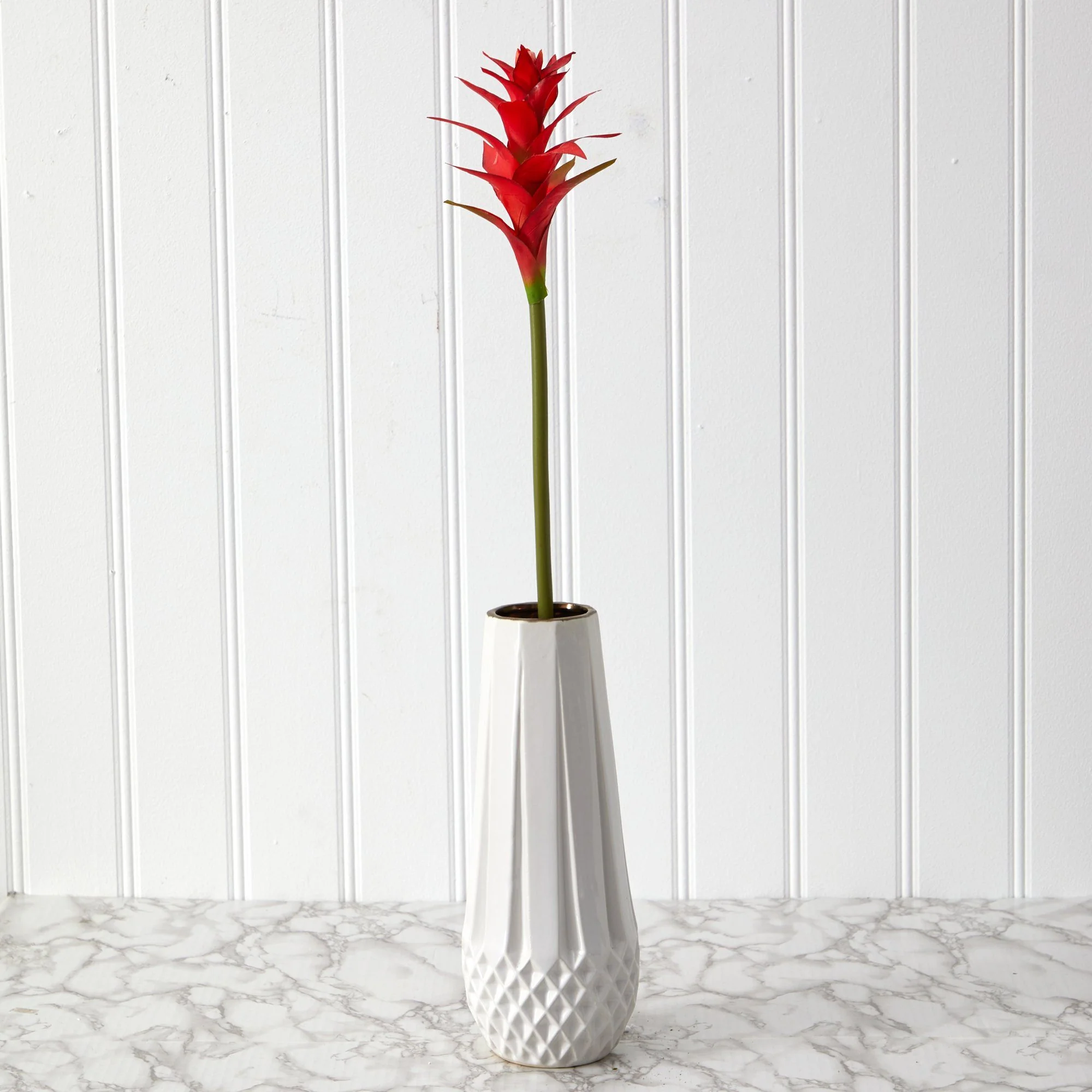 23” Star Bromeliad Artificial Flower Stems (Set of 6) - Image 2