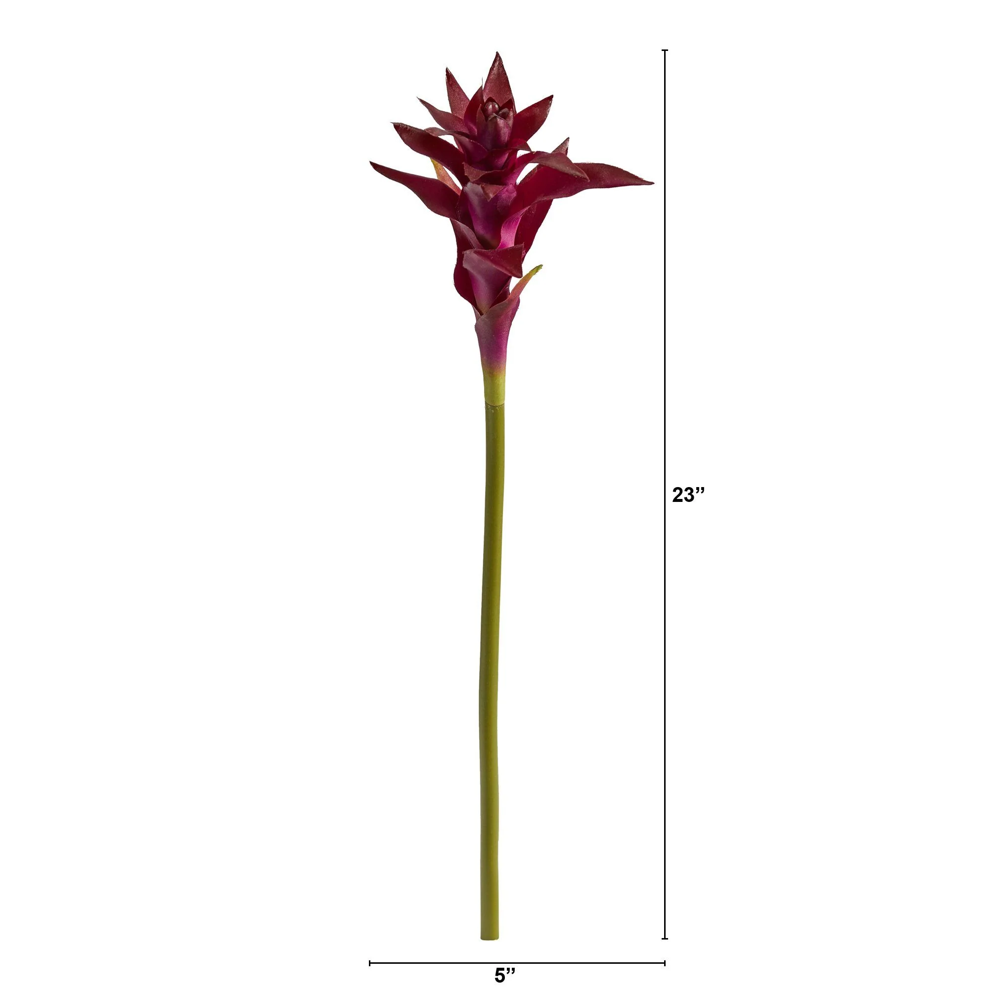 23” Artificial Star Bromeliad Flower (Set of 6) - Image 2