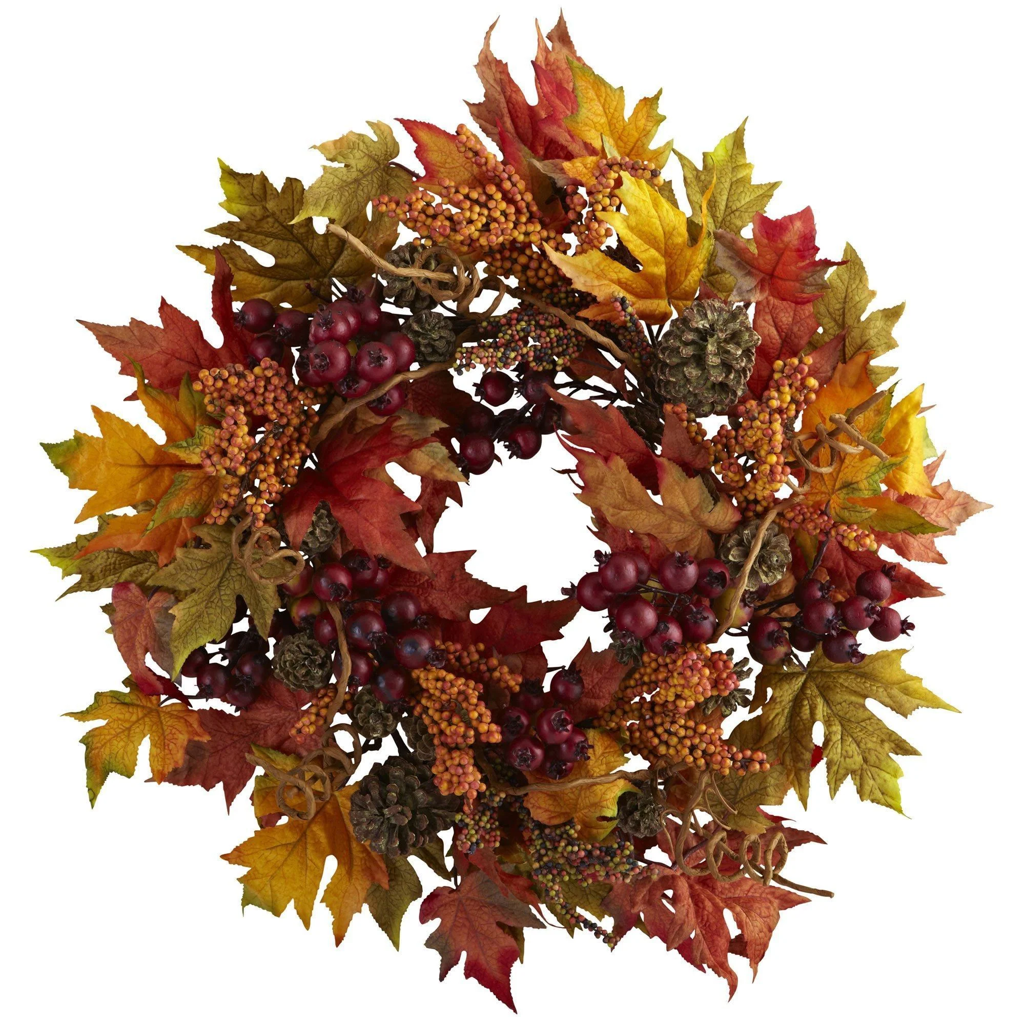 24” Maple and Berry Wreath - Image 3