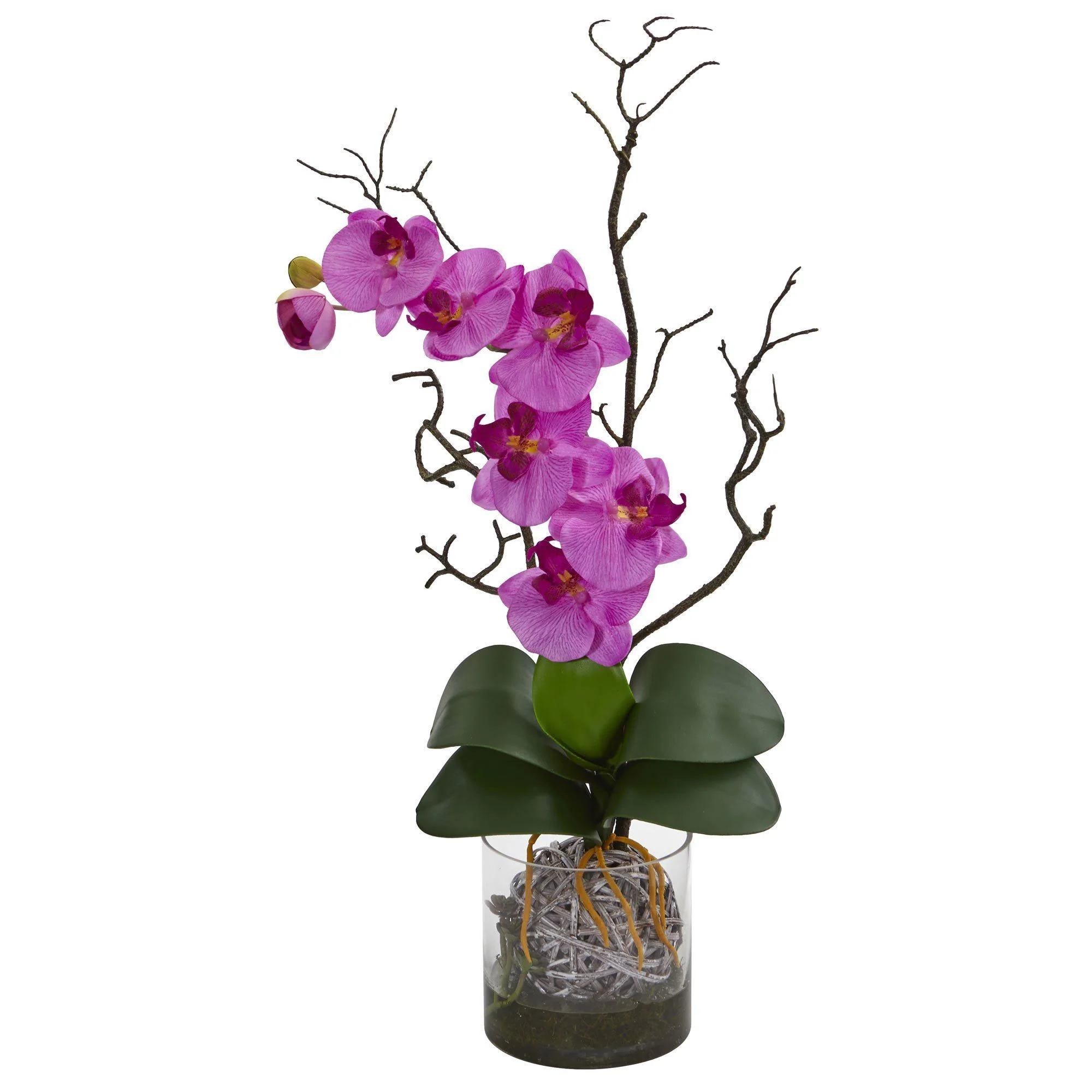 Phalaenopsis Orchid Artificial Arrangement in Vase - Image 5