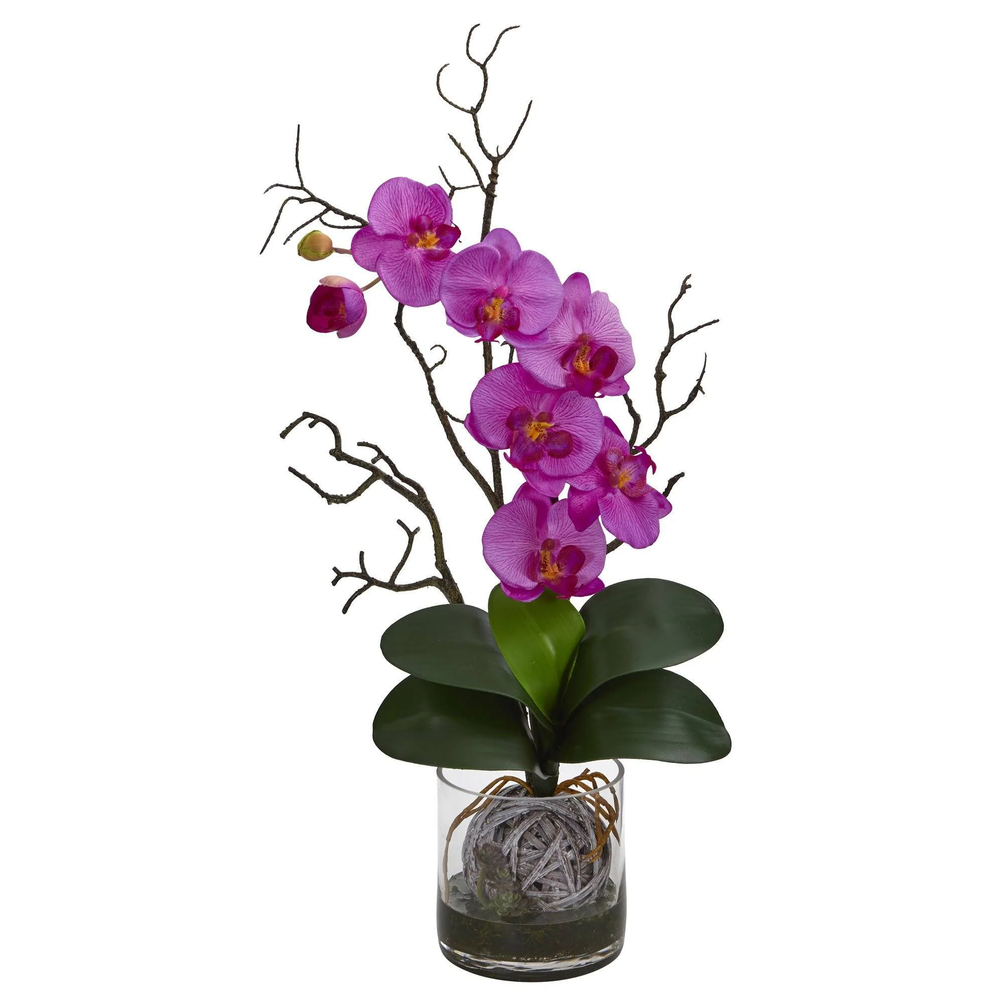 Phalaenopsis Orchid Artificial Arrangement in Vase - Image 6