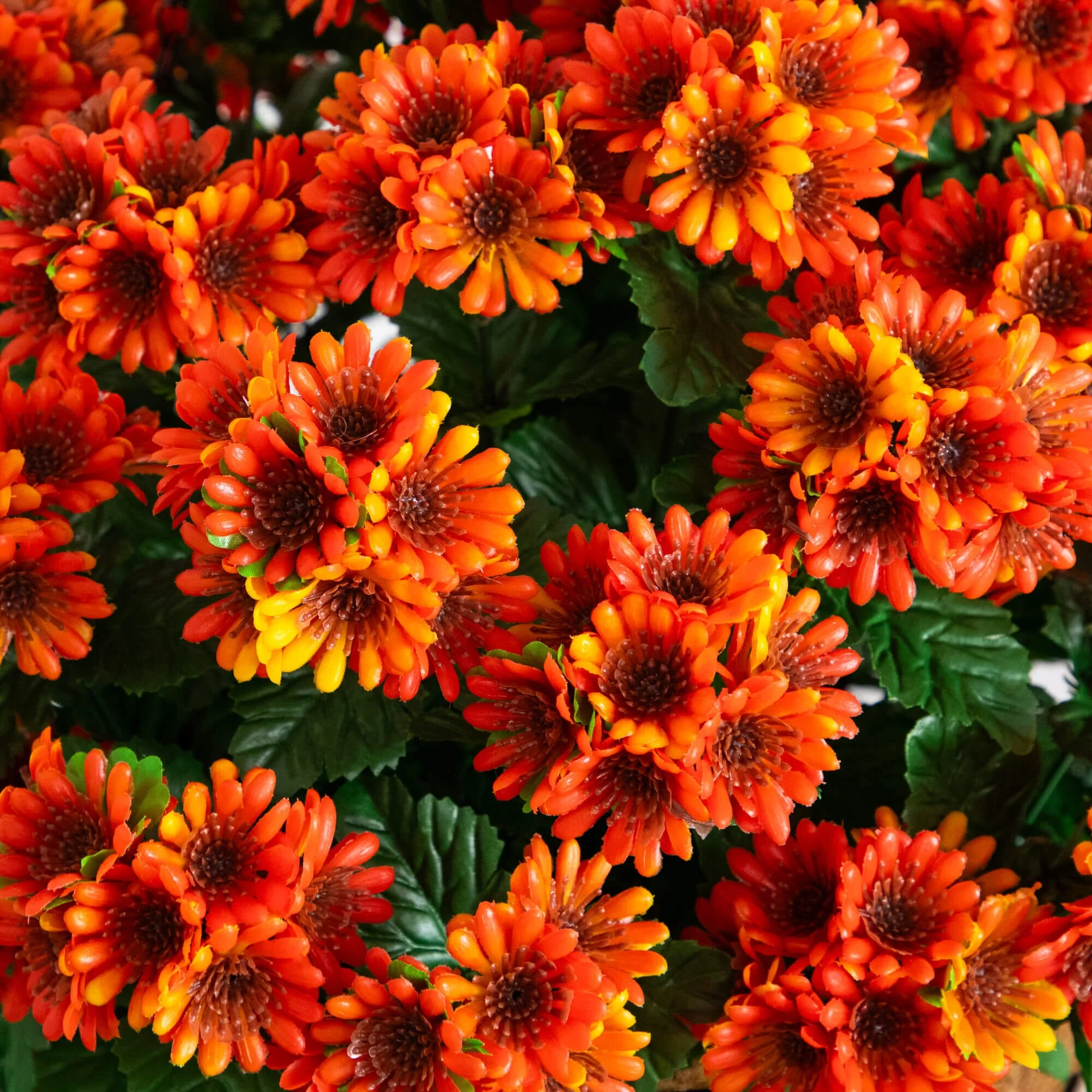 24" UV Resistant Artificial Chrysanthemum Hanging Basket (Indoor/Outdoor) - Image 2