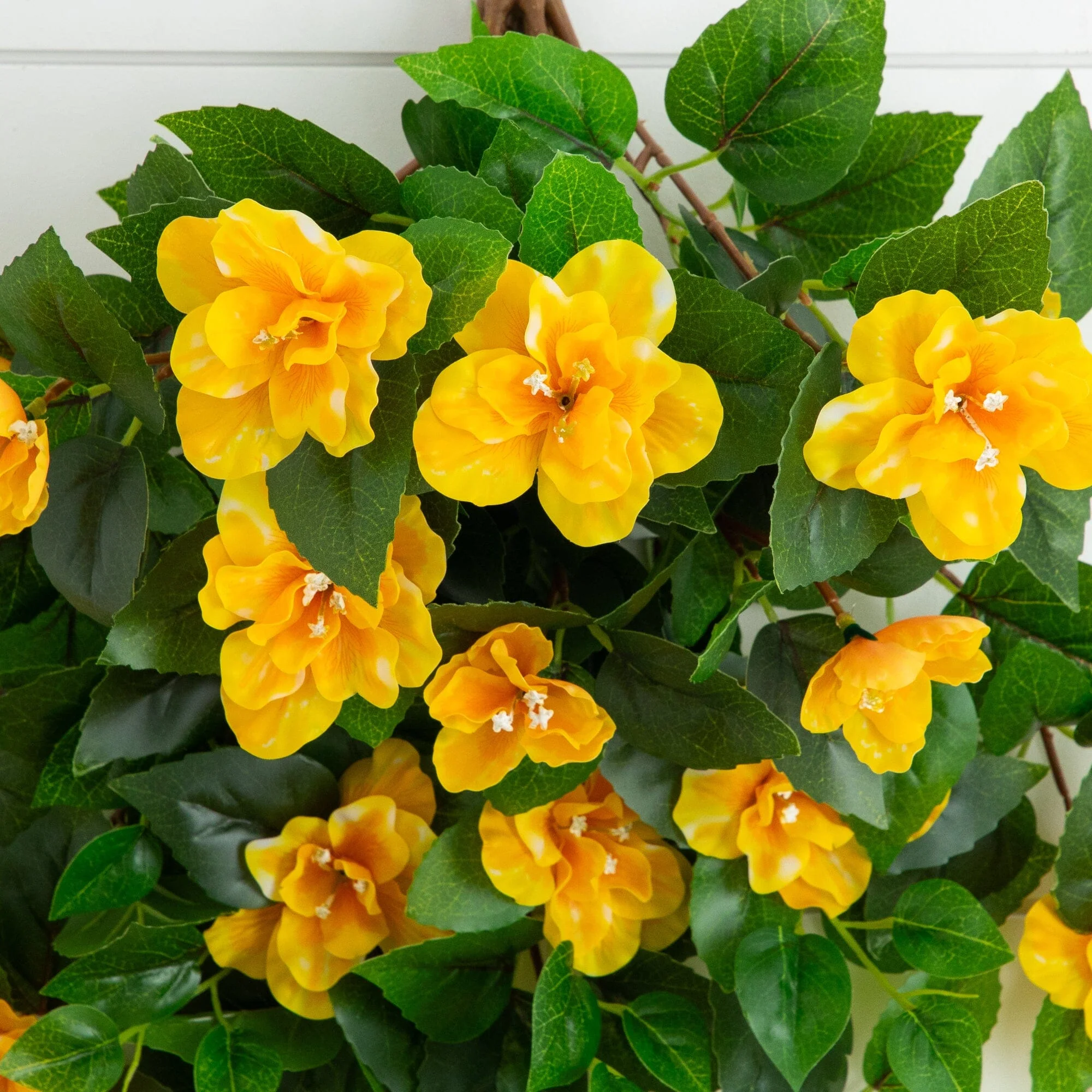 24" UV Resistant Artificial Azalea Hanging Plant (Indoor/Outdoor) - Set of 3 - Image 12