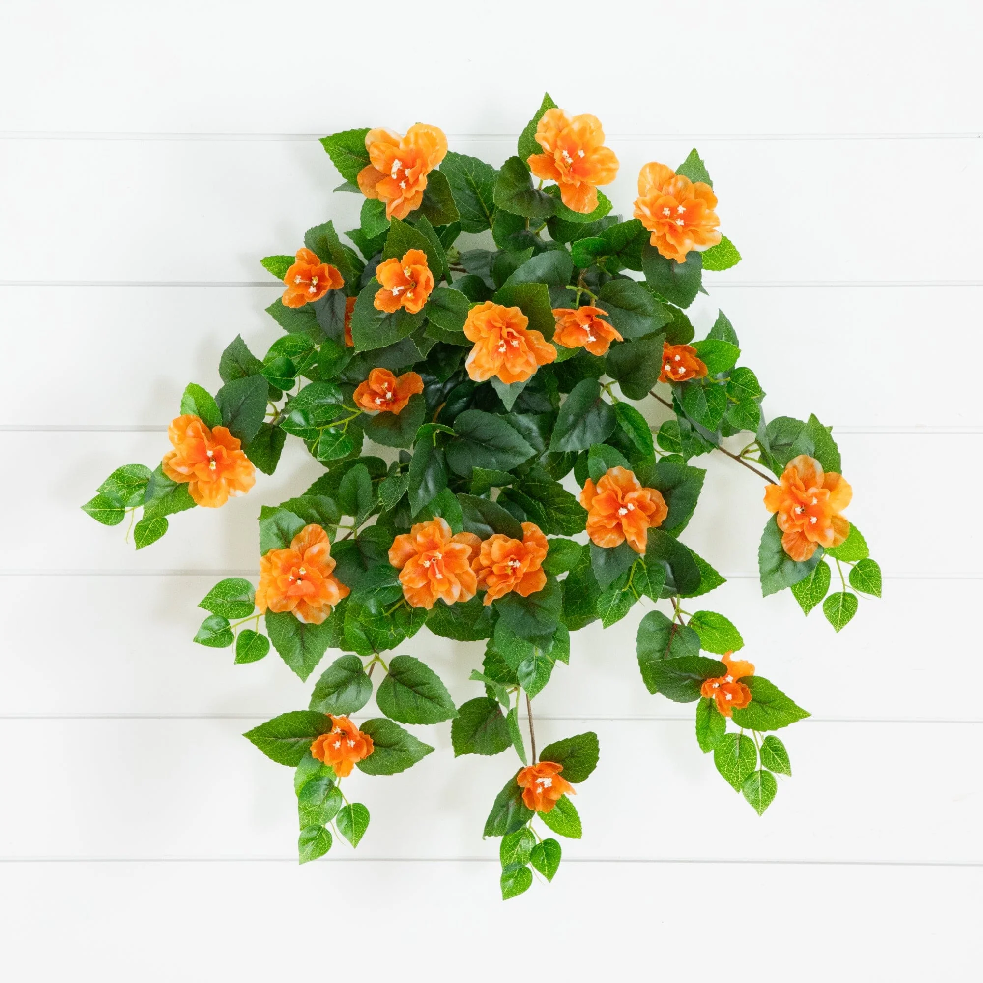 24" UV Resistant Artificial Azalea Hanging Plant (Indoor/Outdoor) - Set of 3 - Image 34