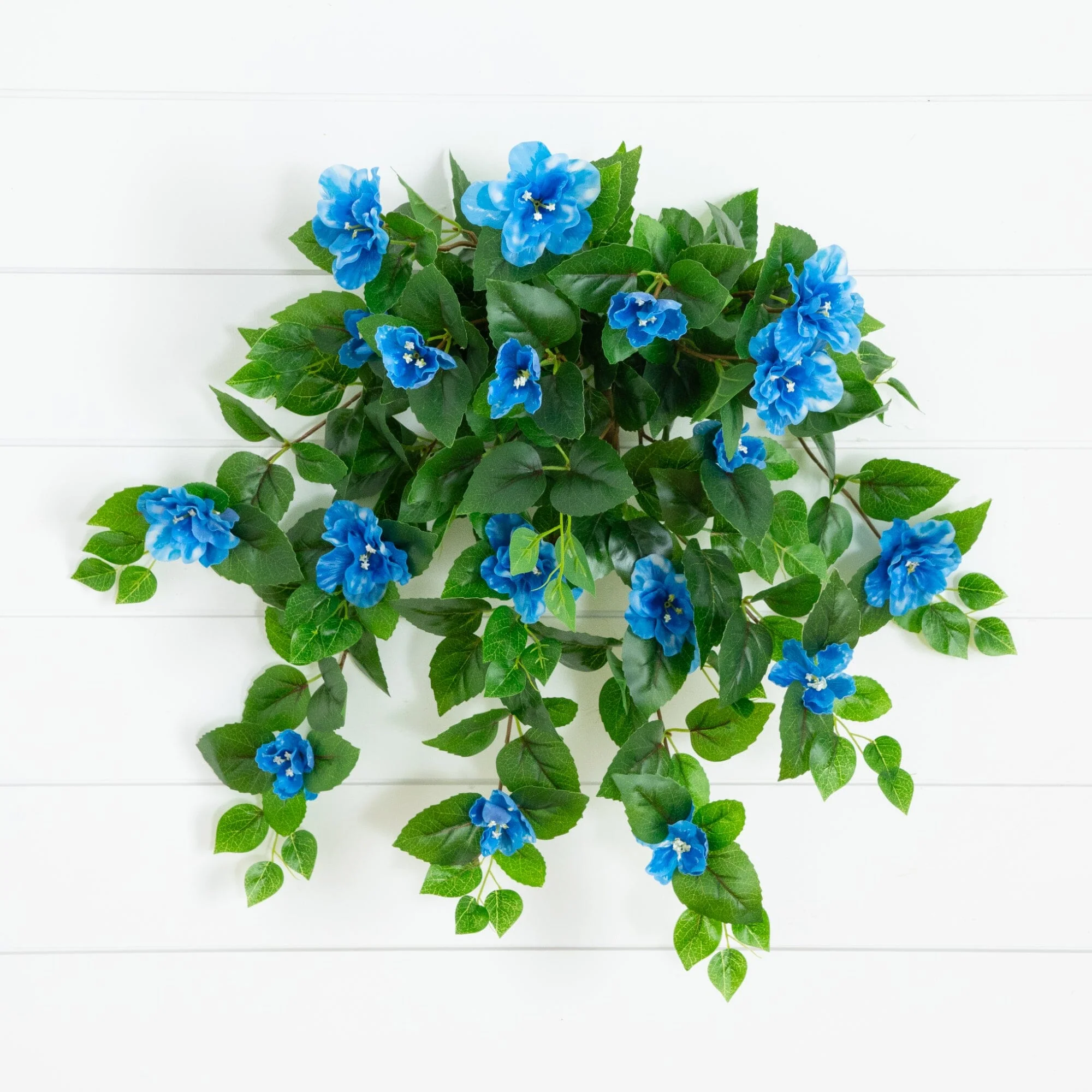 24" UV Resistant Artificial Azalea Hanging Plant (Indoor/Outdoor) - Set of 3 - Image 43