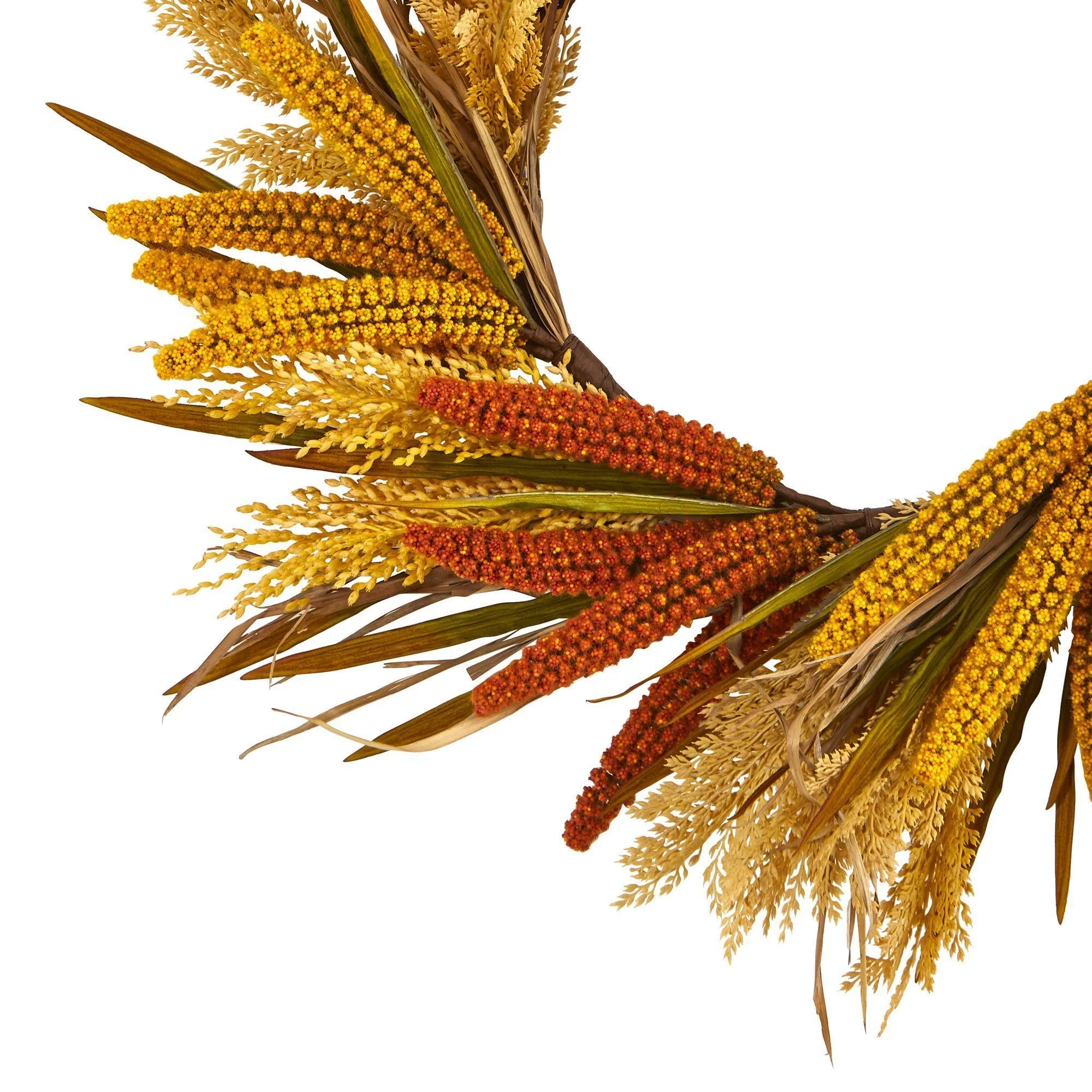 25” Sorghum Harvest Artificial Wreath - Image 4