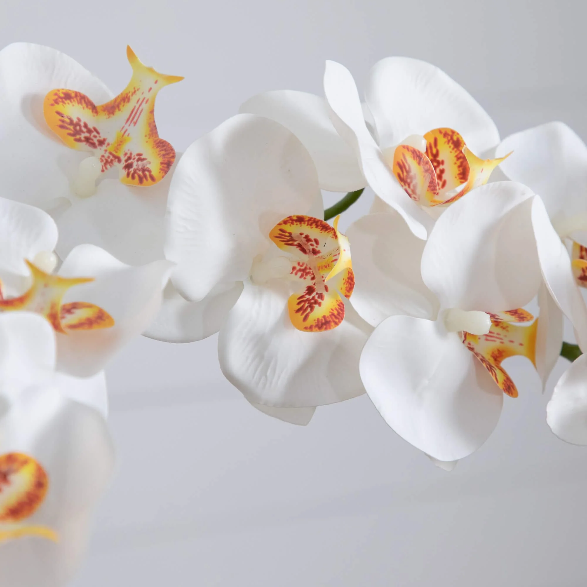 26” Artificial Double Orchid Arrangement in Handmade Mexican Talavera Ceramic Planter - Image 6