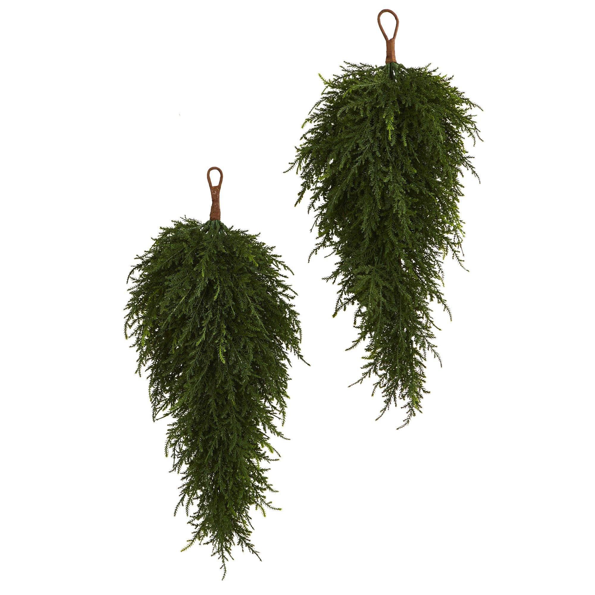 26” Cedar Artificial Teardrop (Set of 2) - Image 2